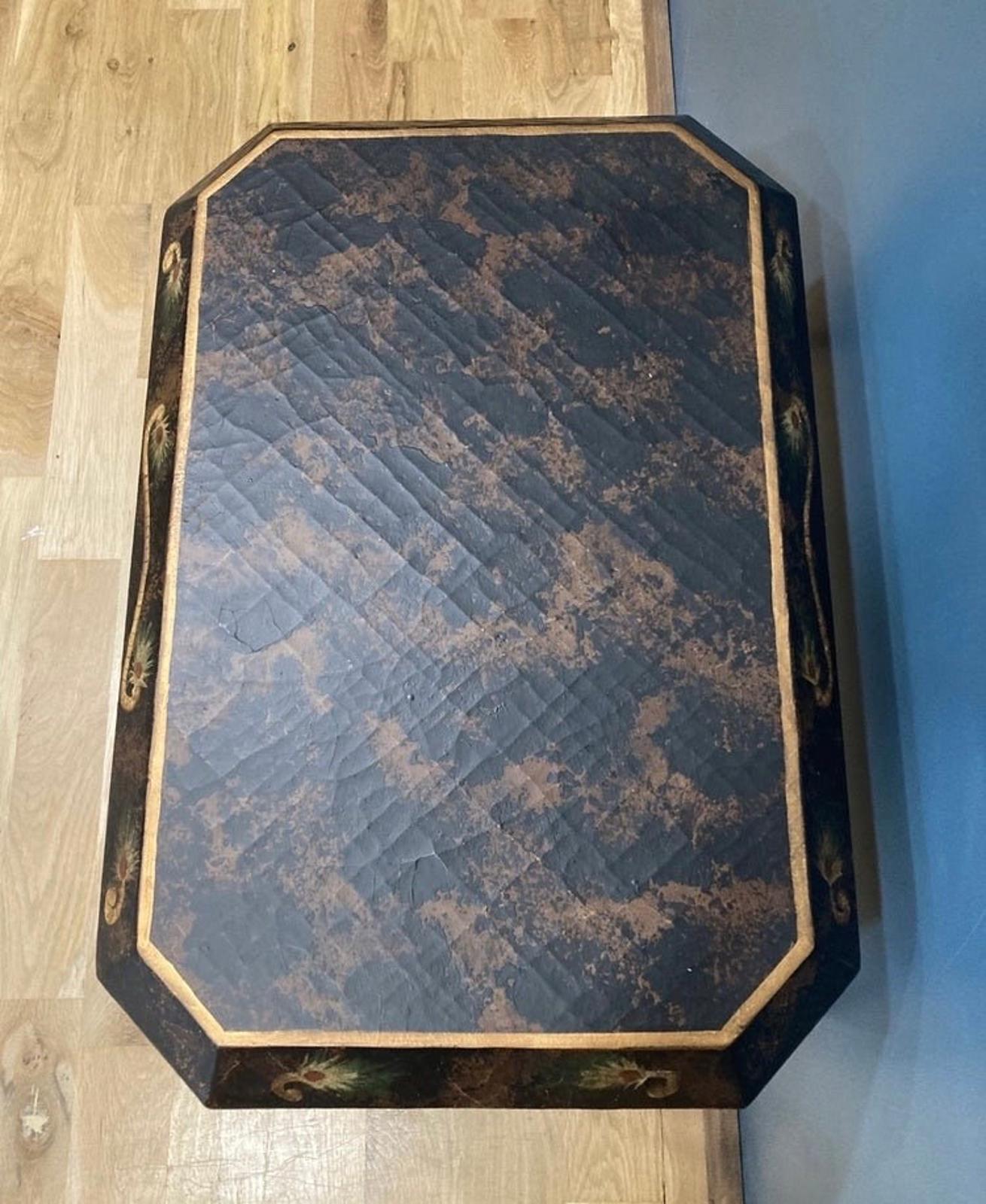 Vintage Elephant Side Table with Cast Iron Base by Collezione Europa
