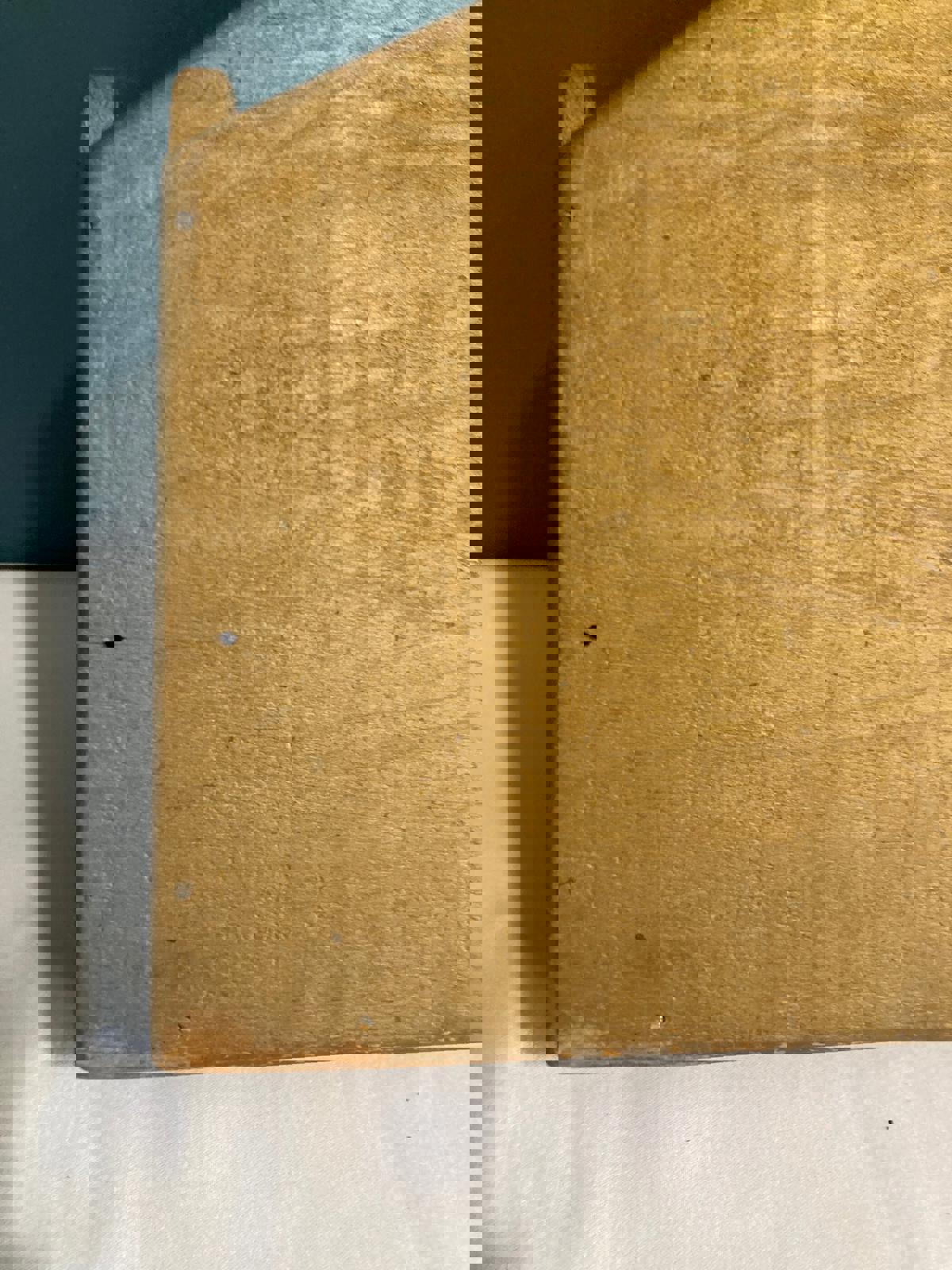 Vintage Gold Painted Solid Wood Wall Pocket
