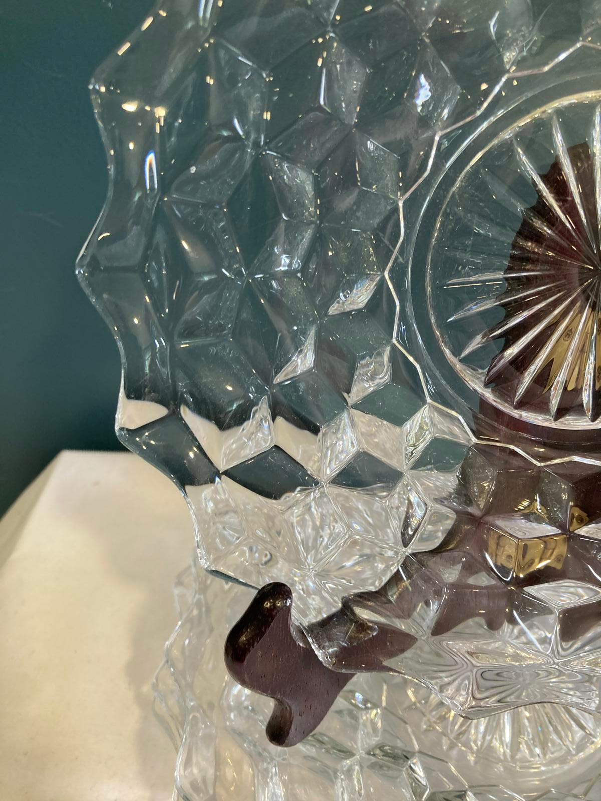 Fostoria Cubist Glass Salad Plates , Set of 4