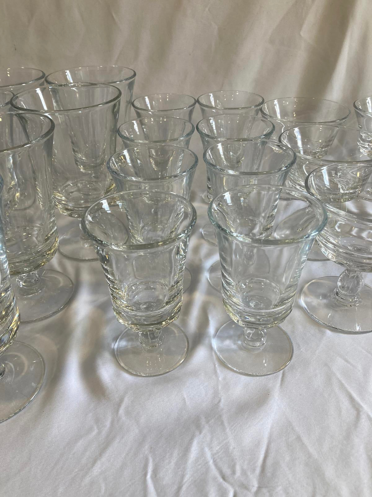Fostoria “Century” Glassware Set – Elegant Vintage Finds Collection (Set of 24)