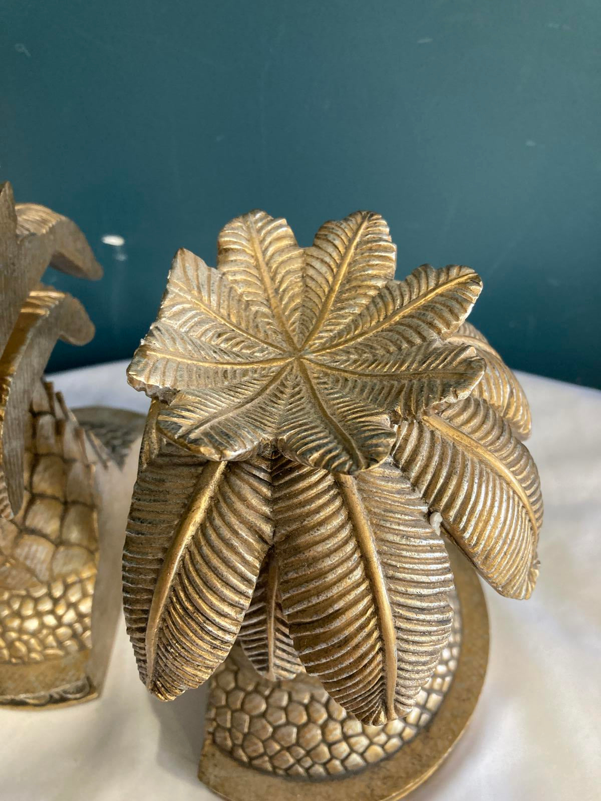 Vintage Ceramic Palm Tree Bookends | Vintage Finds