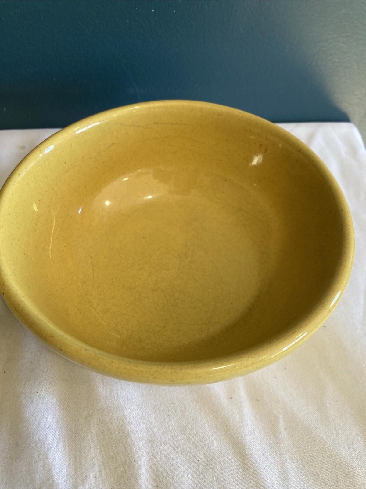 Set of 2 Vintage Frankoma Bowls – Autumn Yellow 5.5” Dinnerware – Rustic Pottery