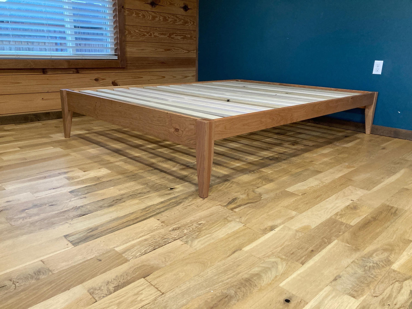 New Handmade Solid Cherry Platform Bed Frame
