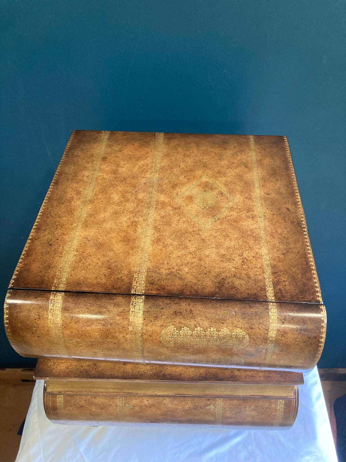 Maitland-Smith Stacked Books Side Table