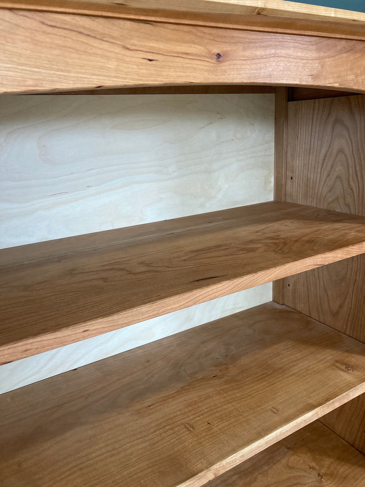 New Handmade Solid Cherry Wood Shaker Style 5-shelf Bookcase