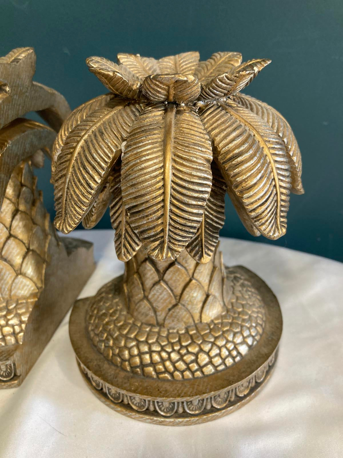 Vintage Ceramic Palm Tree Bookends | Vintage Finds