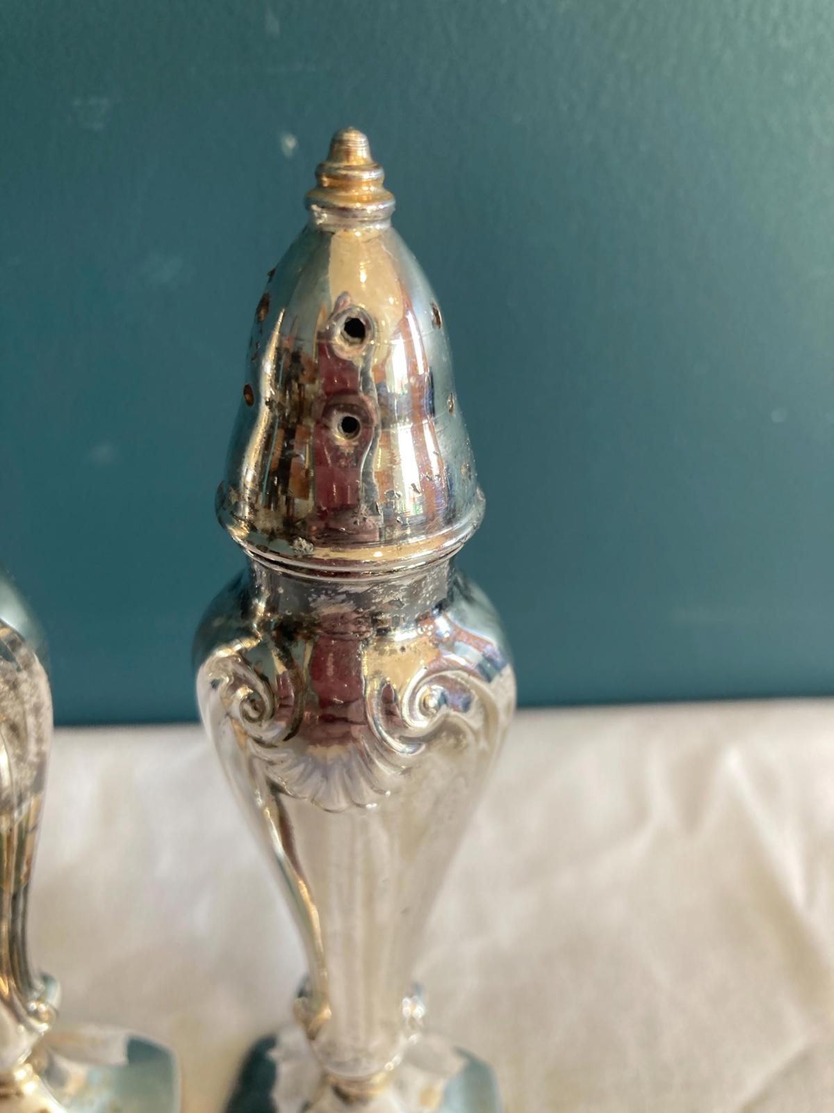 Vintage SPG Silver Salt & Pepper Shakers