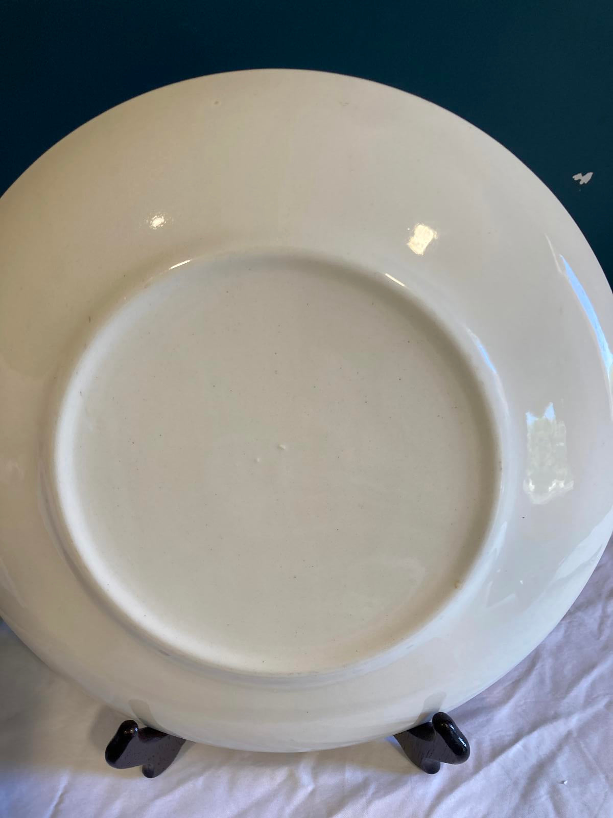Vintage Blue Willow Ware Style Transferware Plate