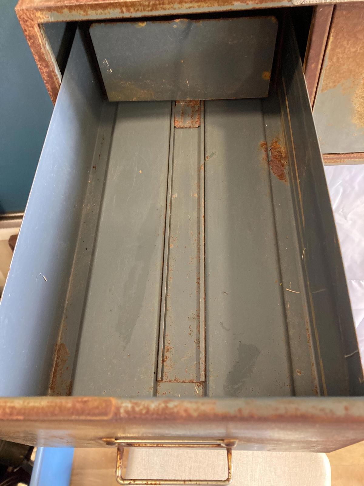 Mid-Century Steelmaster Index Card Filing Drawer Cabinet