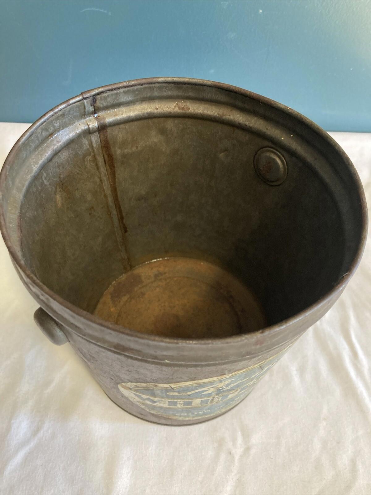 Vintage Armour's White Cloud Shortening Can – 4 Lb Metal Bucket