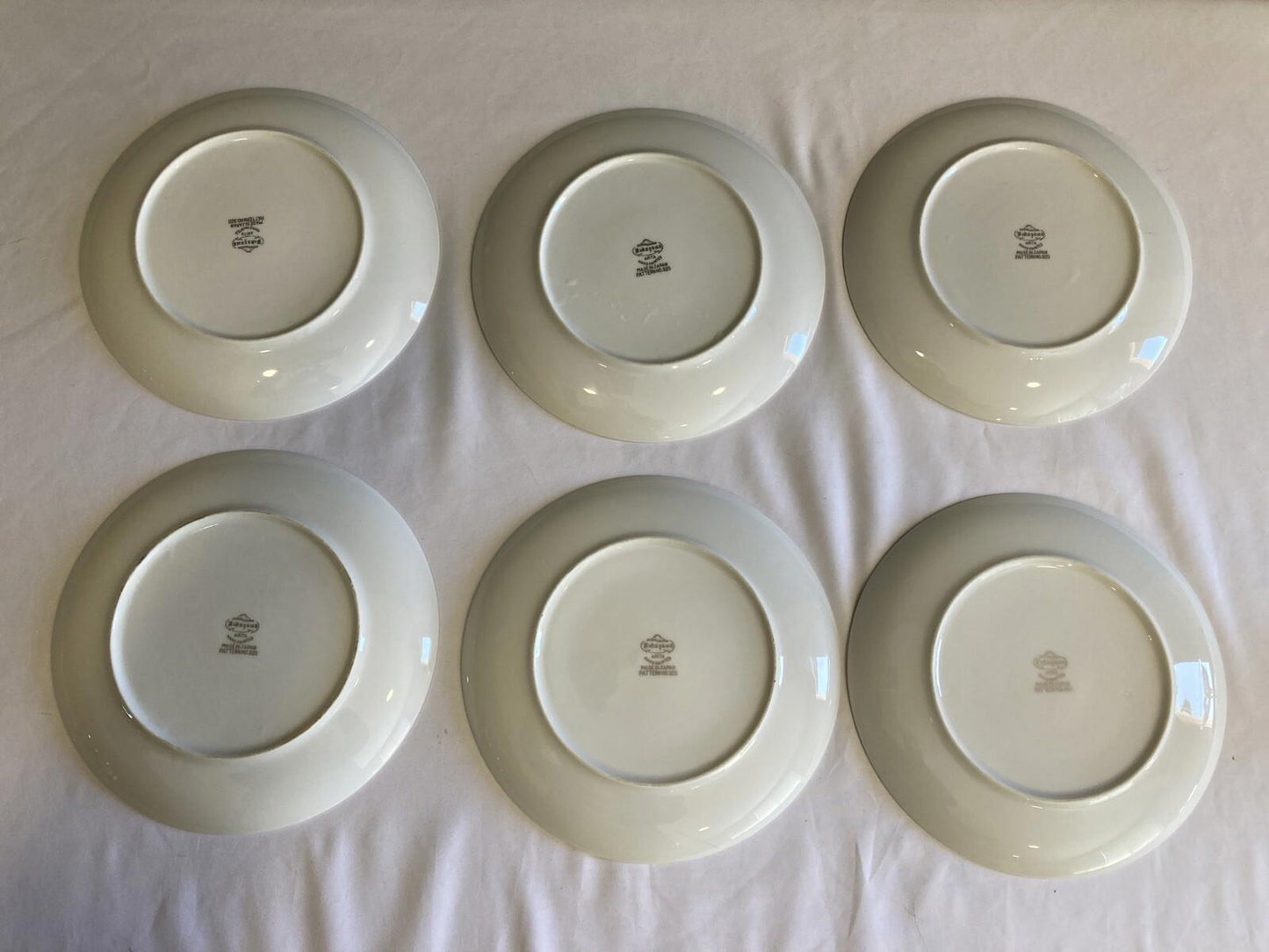 Vintage Fukagawa Arita Pink Flower Salad Plates Set of 6, Hand-Painted in Japan