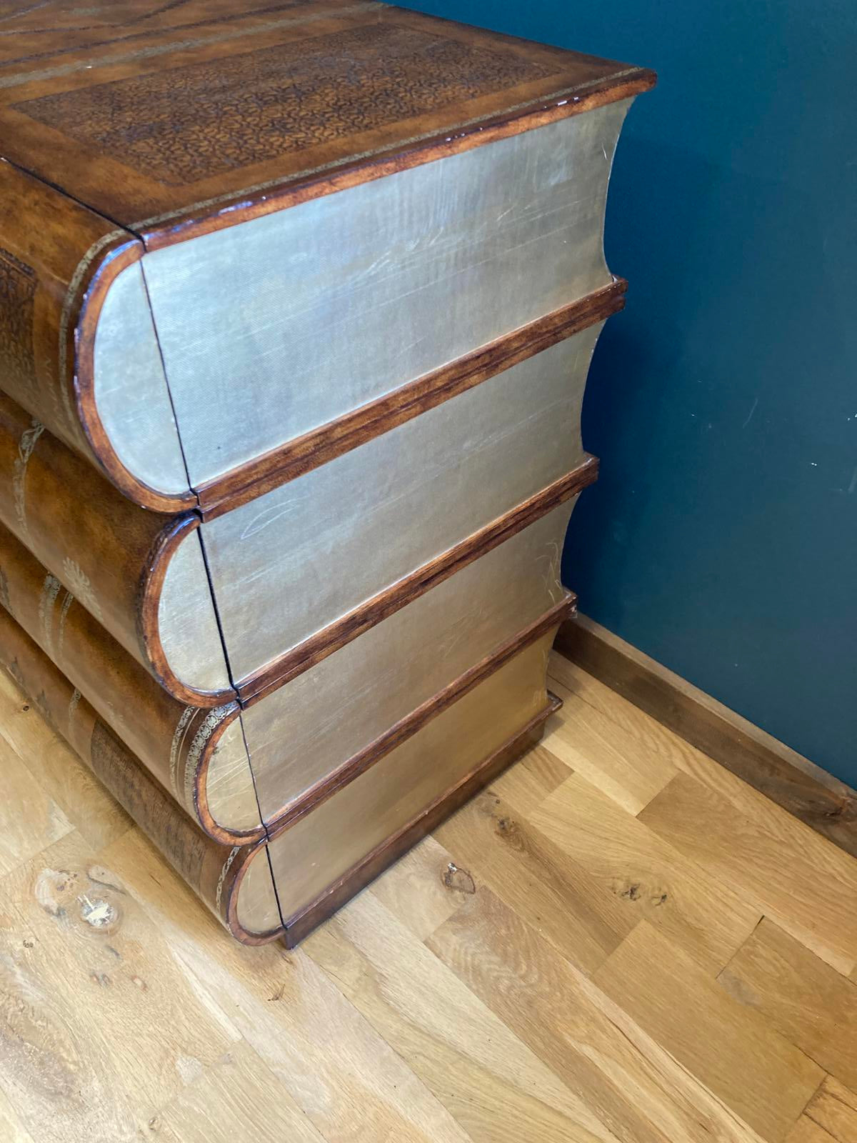 Maitland-Smith Stacked Books 4-Drawer Chest