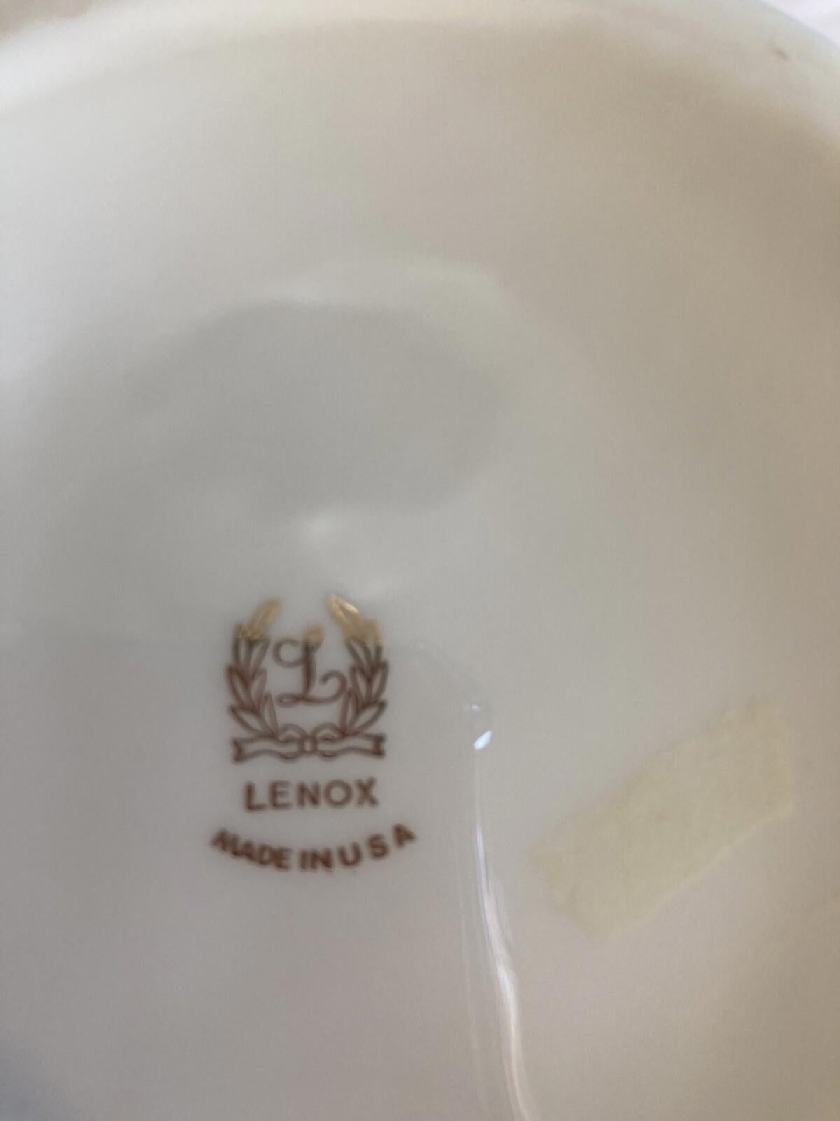 Vintage Lenox Gold Rimmed Cake Stand – Made in USA – 9"