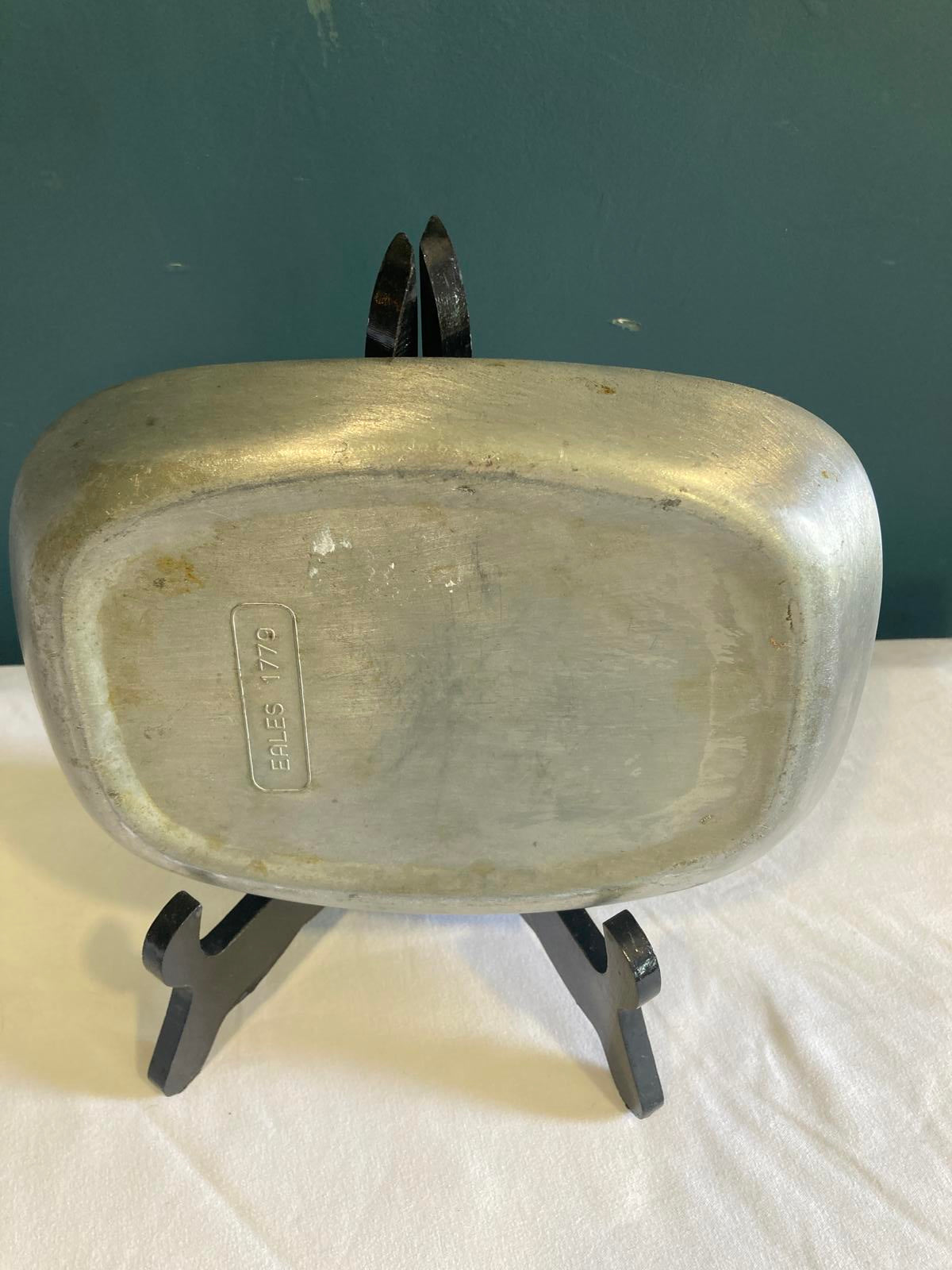 Pewter Bread Plate – “Give Us This Day Our Daily Bread” Christian Decor