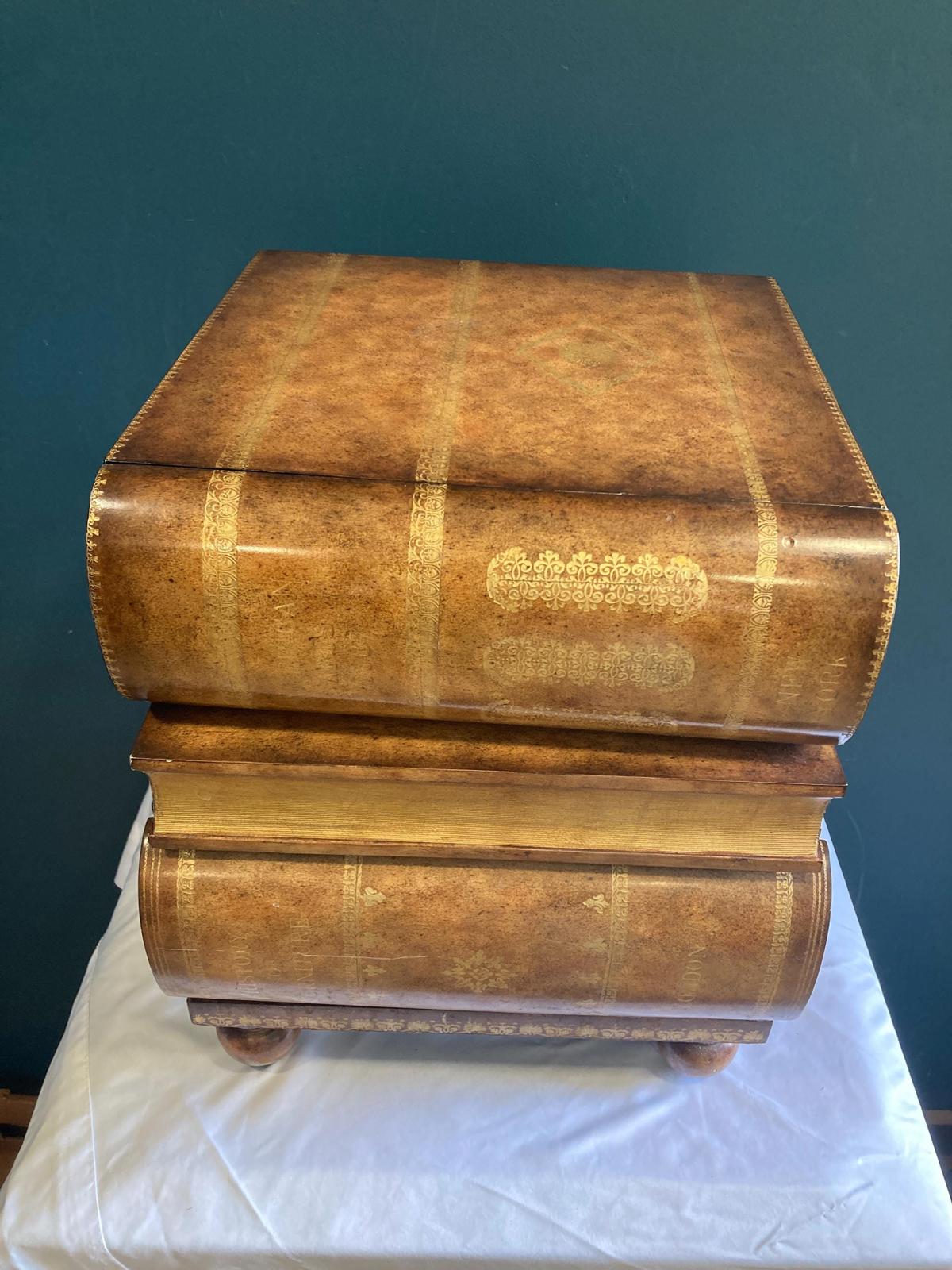 Maitland-Smith Stacked Books Side Table