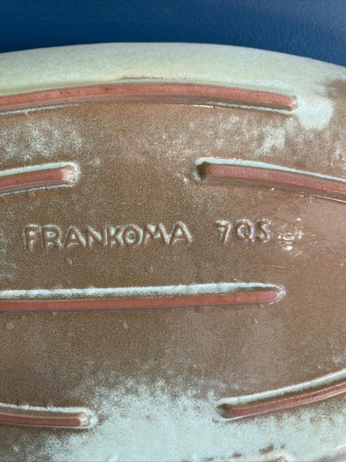 Frankoma Pottery 1986 Good Neighbor Verdigris Valley Electric Prairie Green 14" Plate