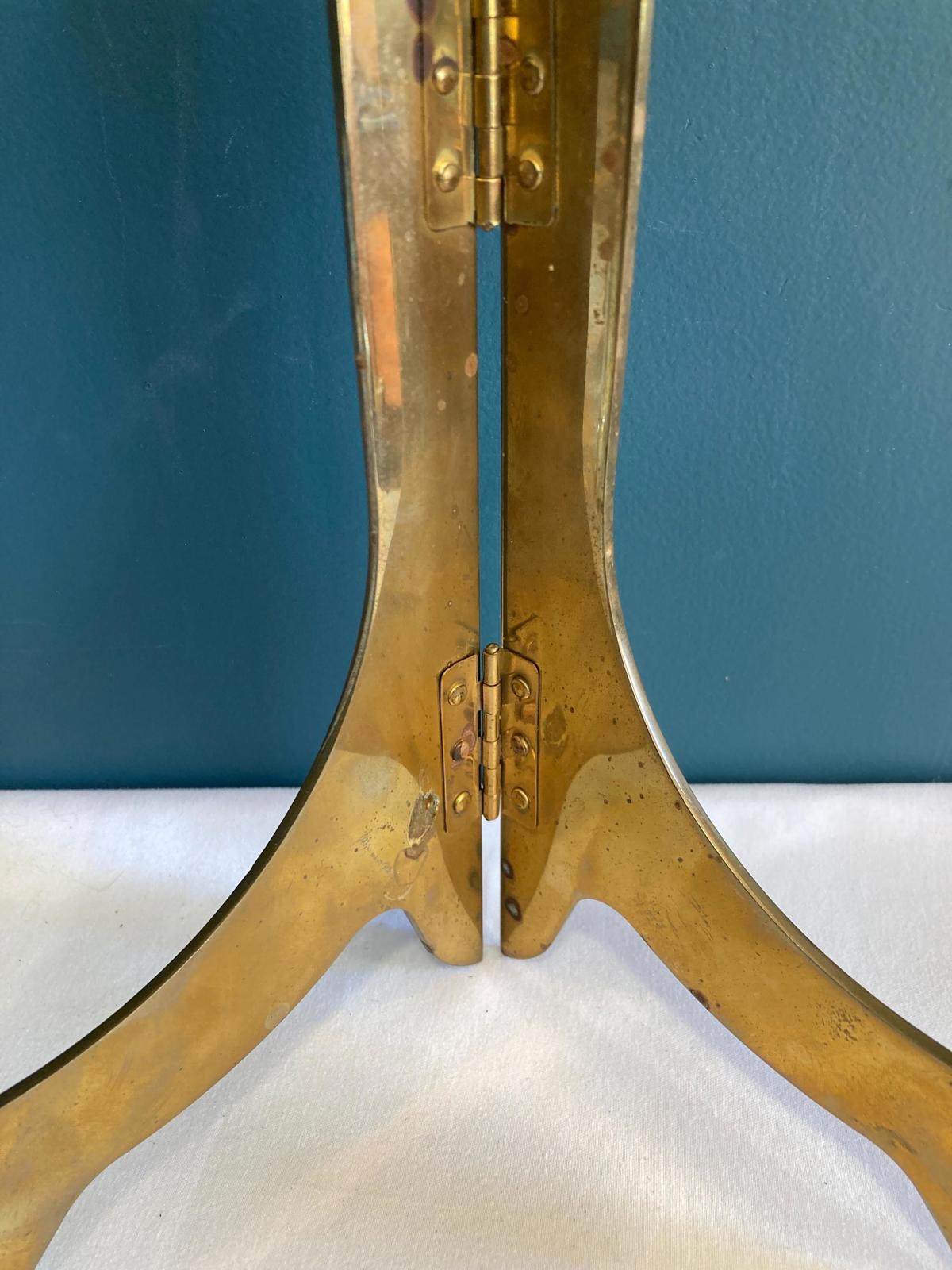 Vintage Solid Brass Folding Easel