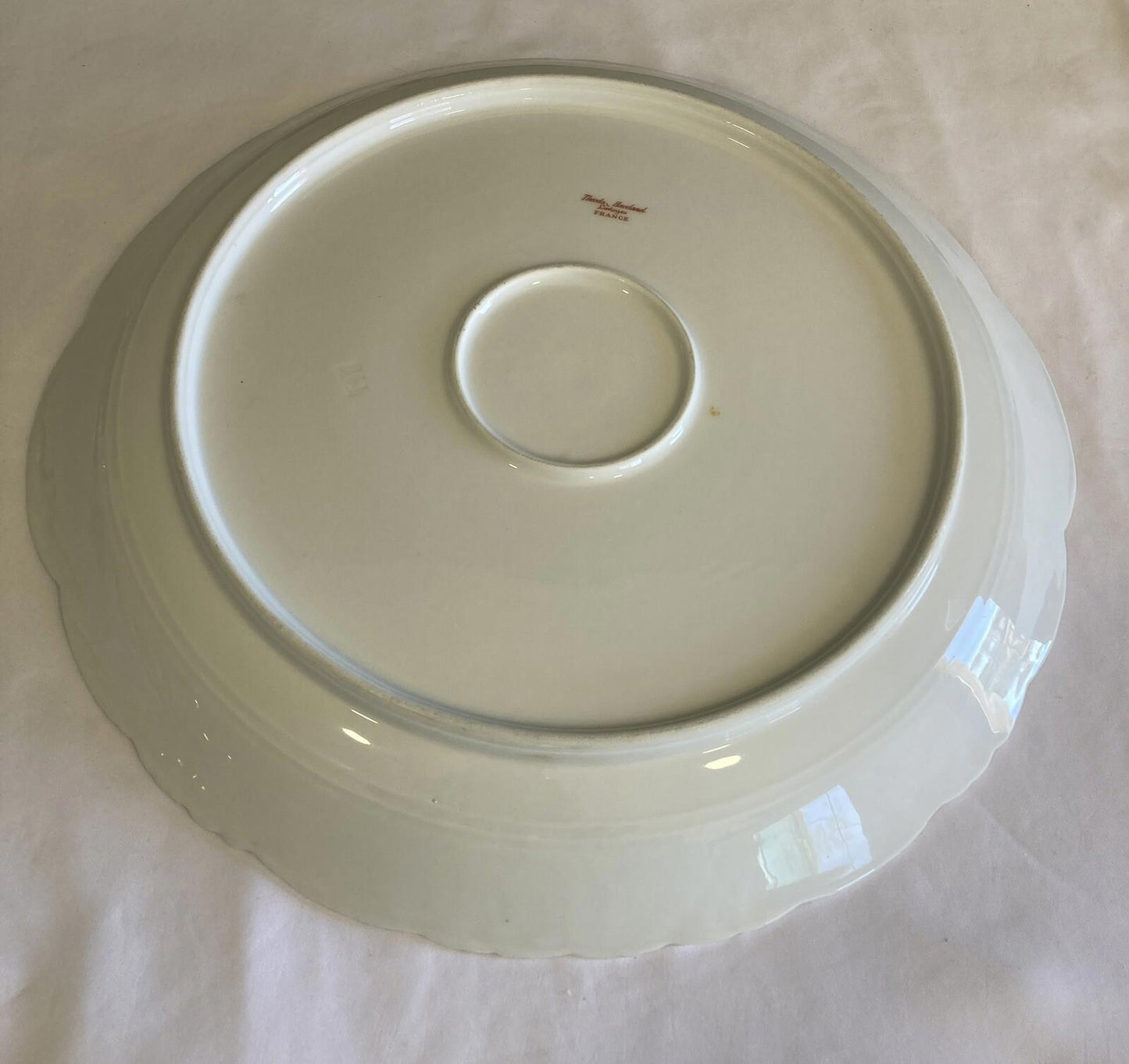Theodore Haviland Limoges France Platter – Pink Roses & Gold Trim, 13"x12.5"