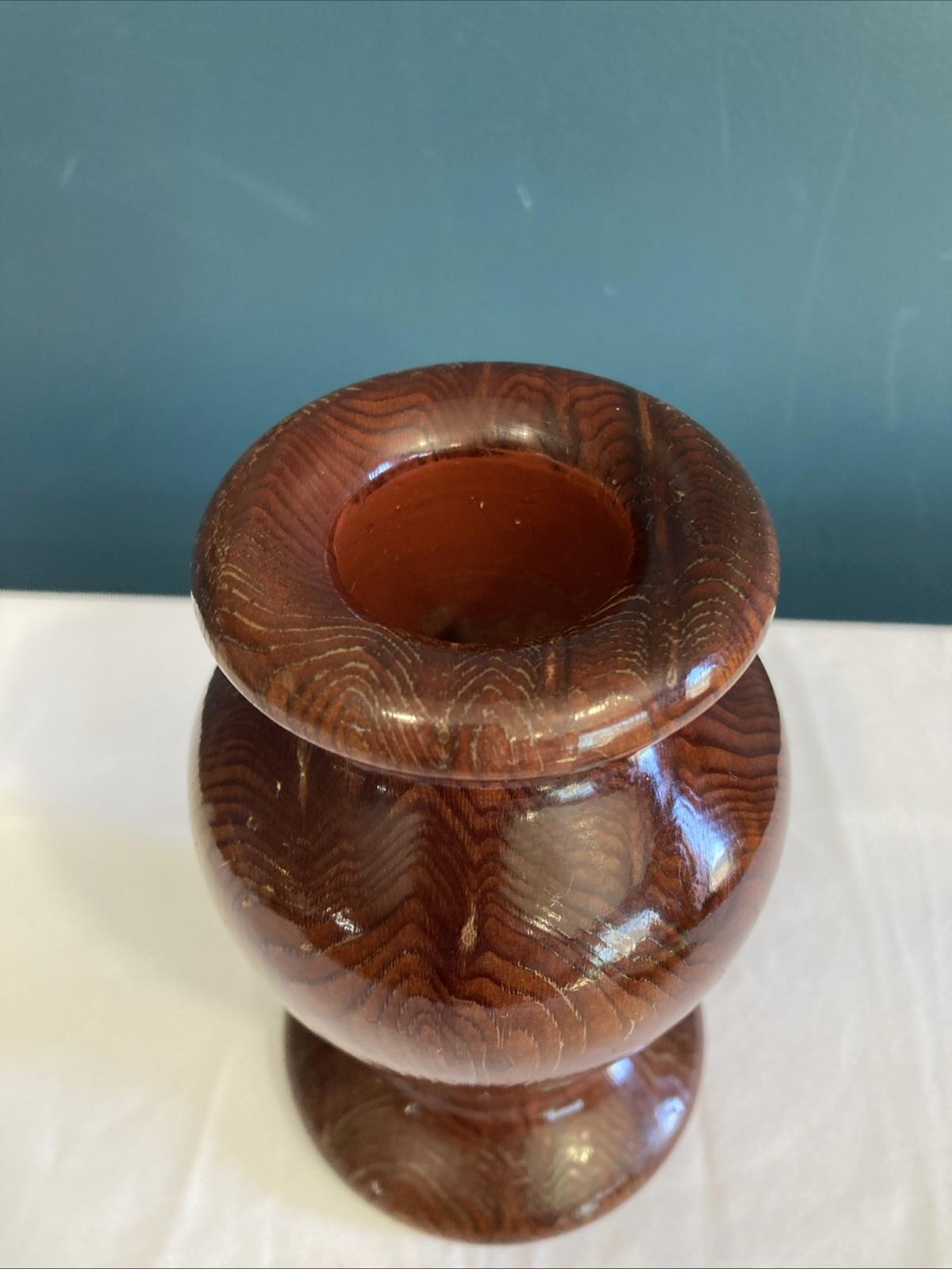 Vintage California Redwood Burl Vase or Candle Holder