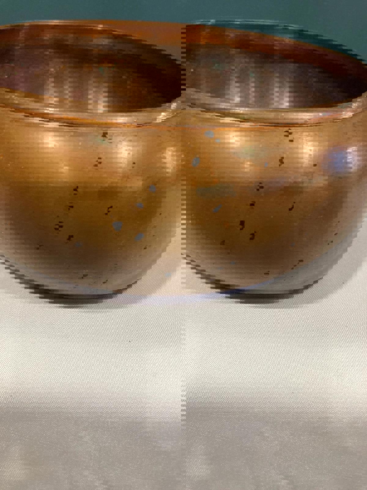 Vintage 7.5” Copper Planter