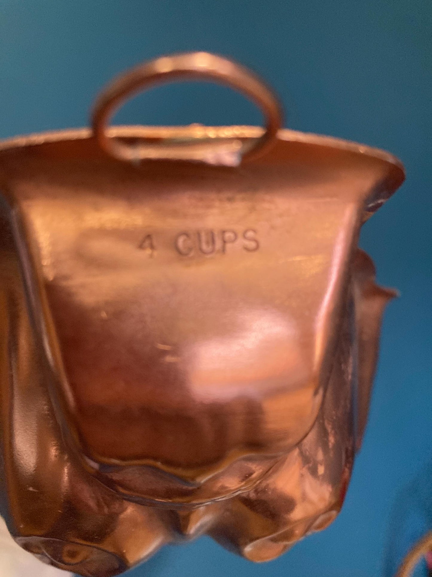 Vintage Copper Grapes Jello or Cake Mold