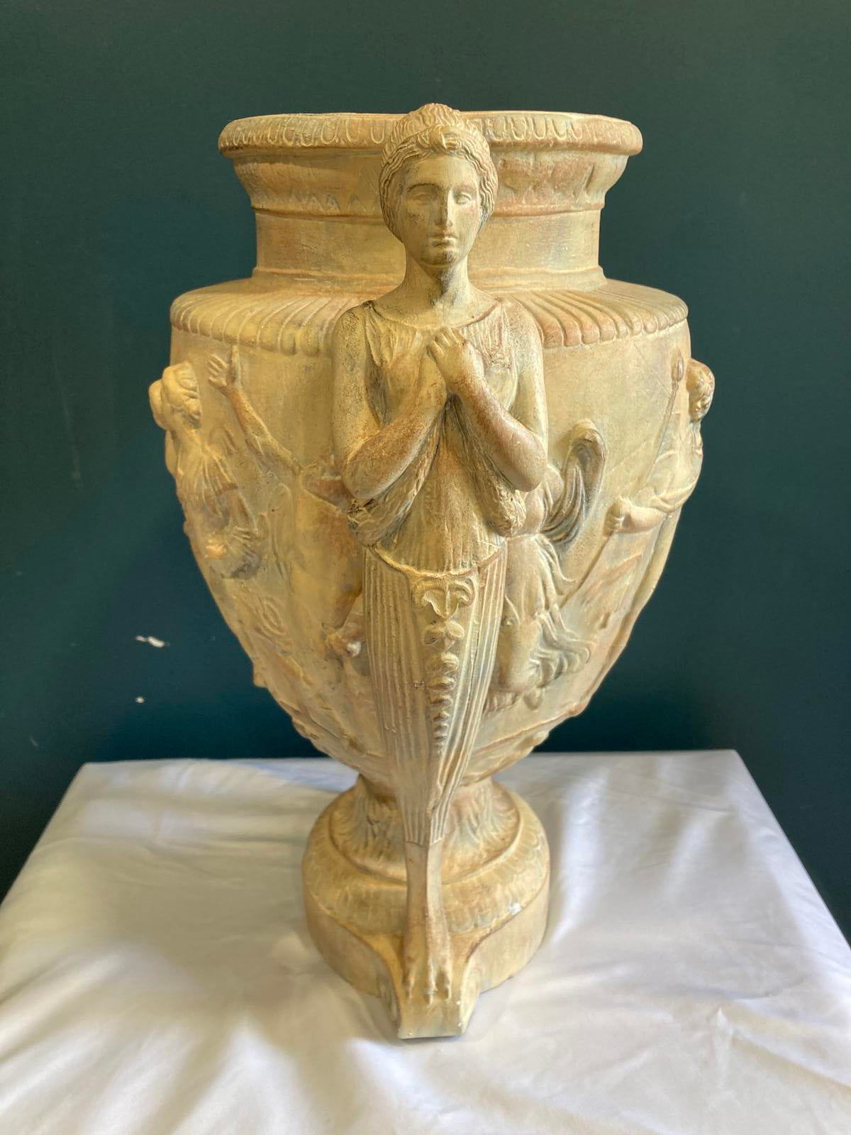 Alva Museum Relicas Townley Vase -Large Neoclassical Urn With Sculptural Handles