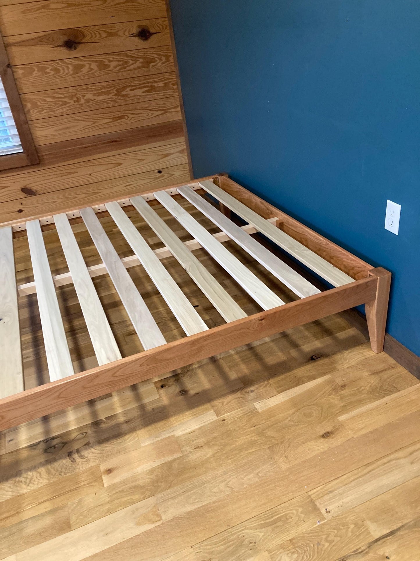 New Handmade Solid Cherry Platform Bed Frame