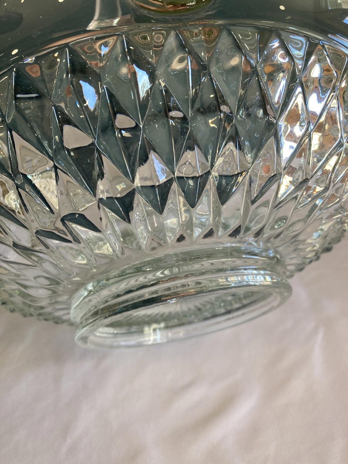 Vintage Indiana Glass Diamond Point Basket – Tiara Exclusive MCM