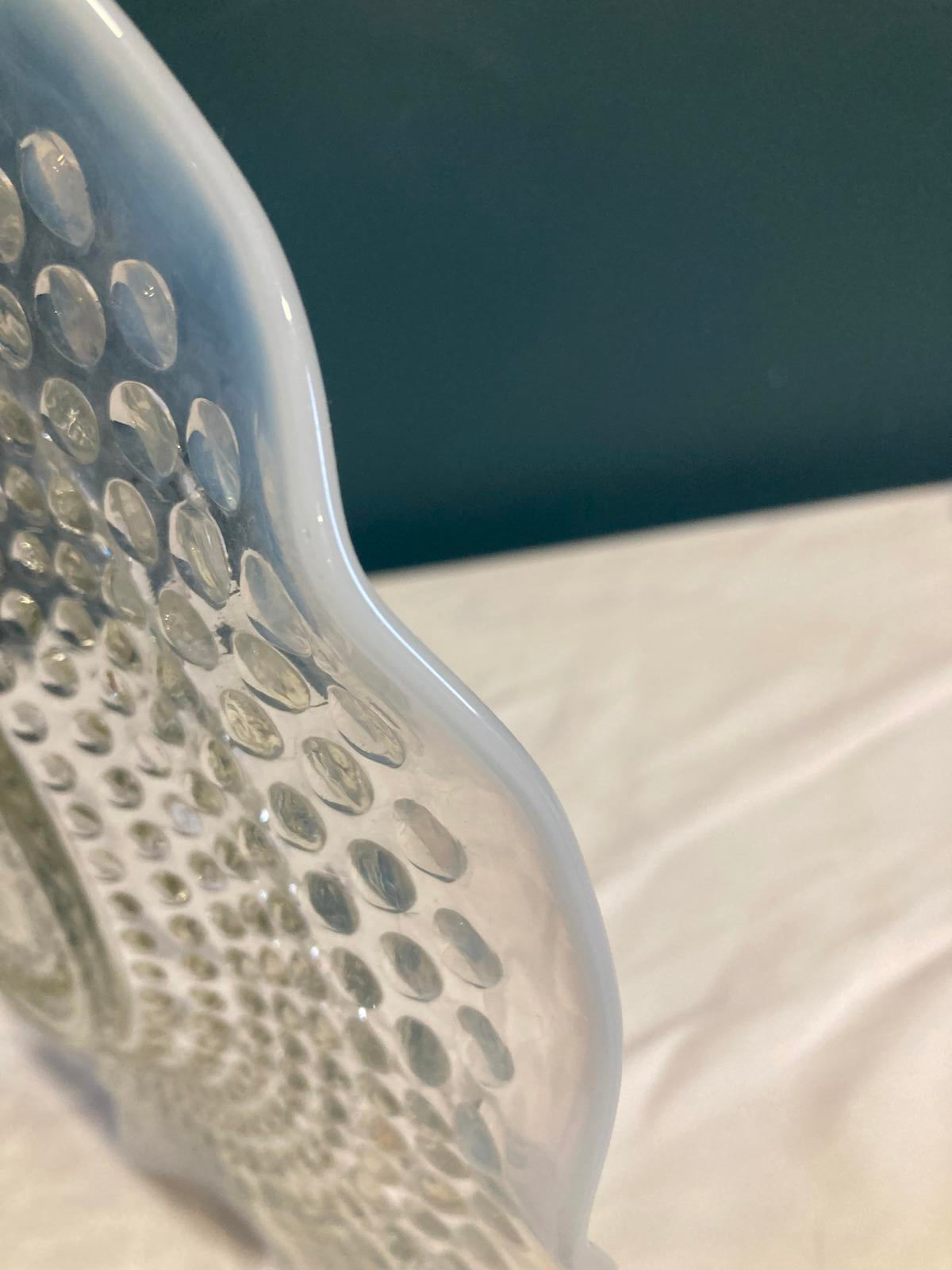 Vintage Anchor Hocking Moonstone Hobnail Plate
