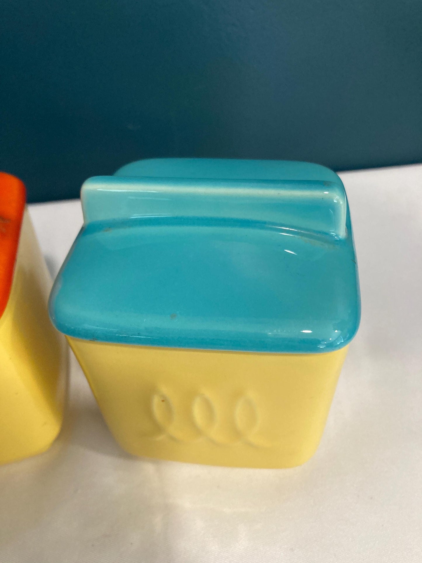 Vintage Franciscan Pottery Jam Jars, Set of 2