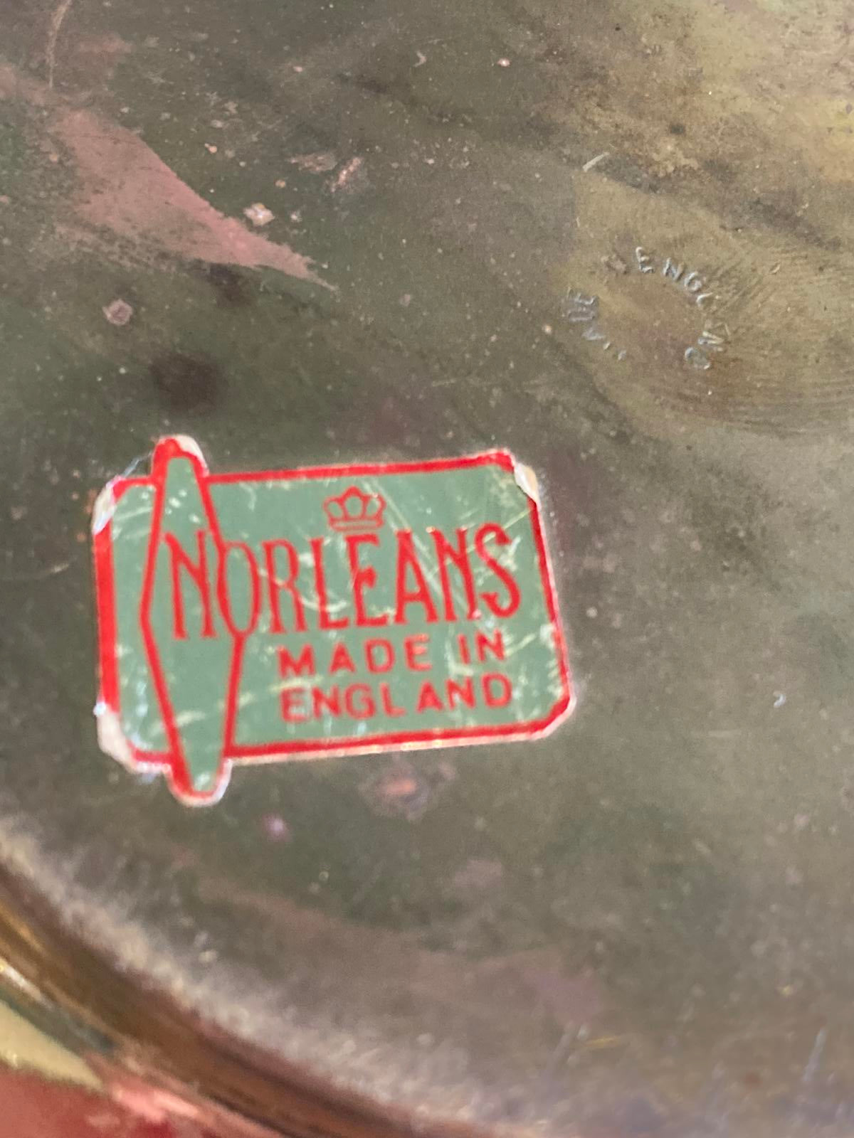 Vintage Solid Brass Spittoon by Norleans England