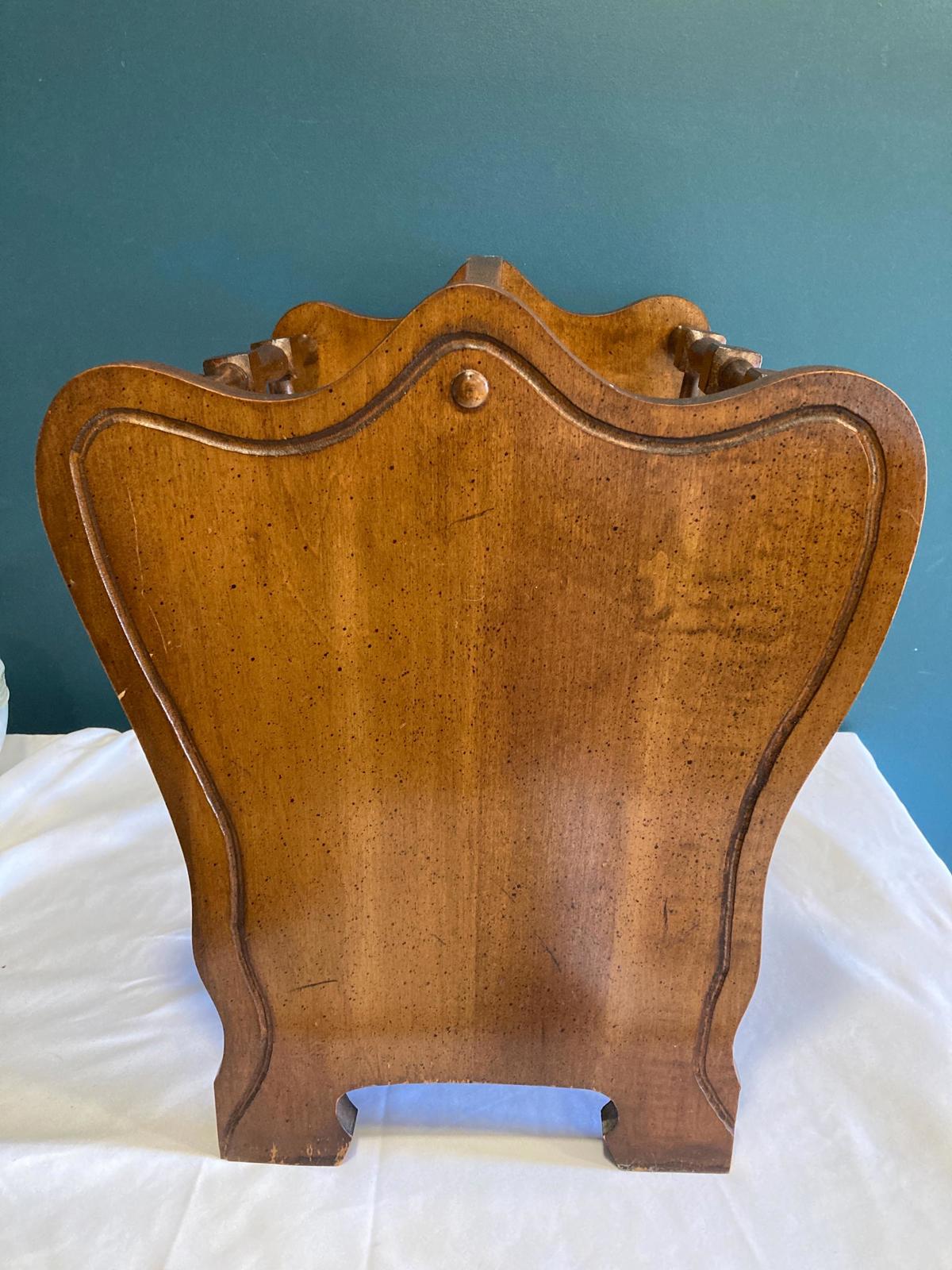 Vintage Solid Wood Magazine Rack