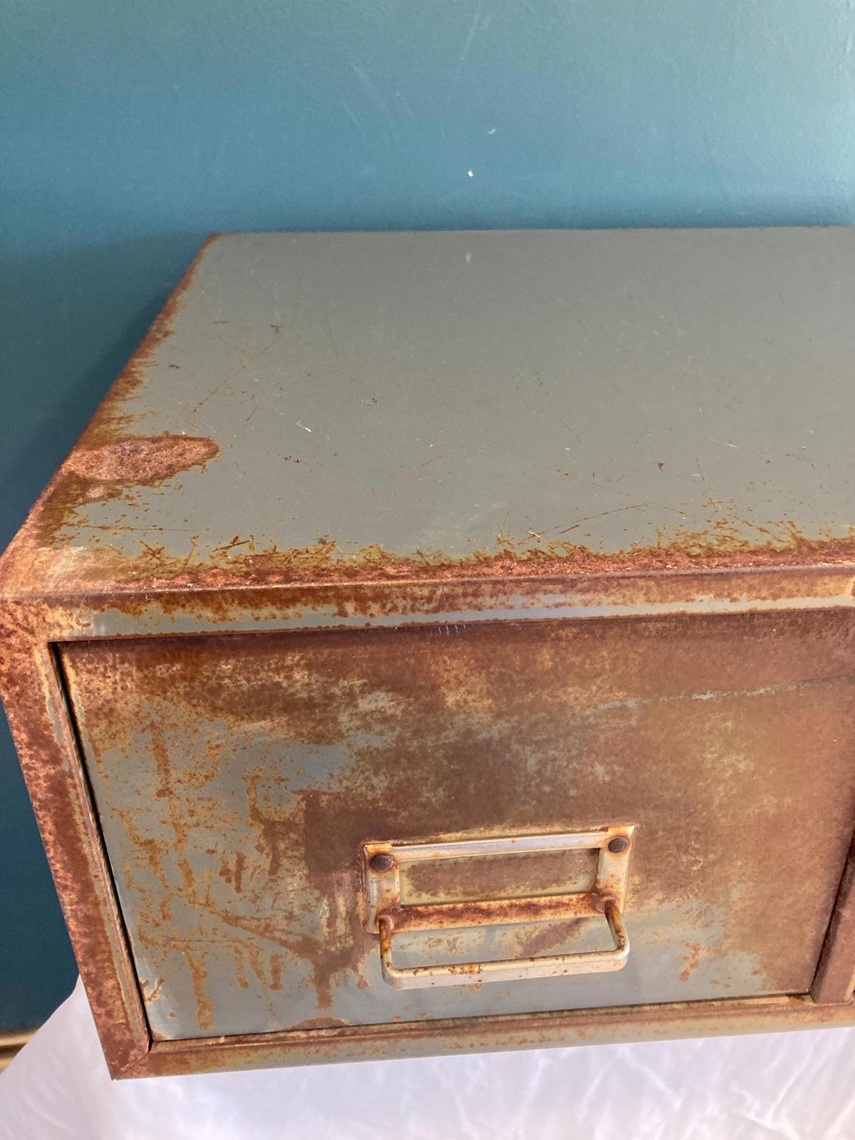 Mid-Century Steelmaster Index Card Filing Drawer Cabinet
