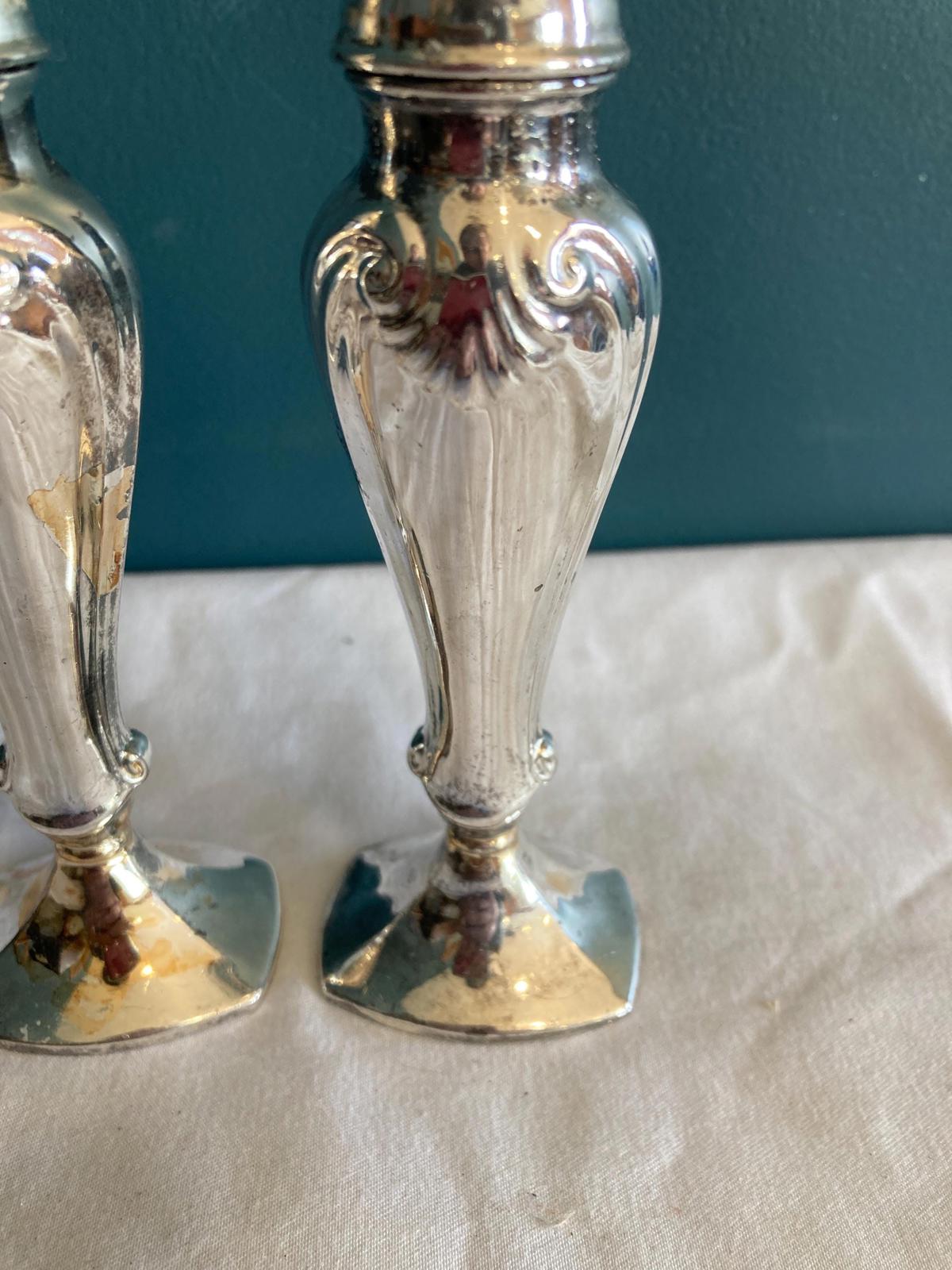 Vintage SPG Silver Salt & Pepper Shakers