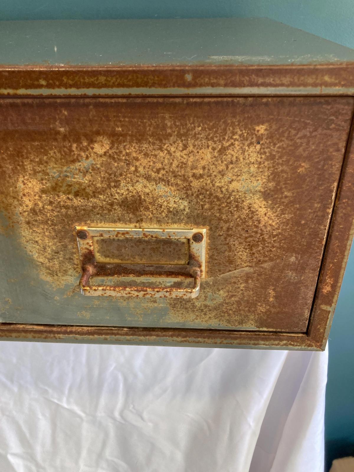 Mid-Century Steelmaster Index Card Filing Drawer Cabinet