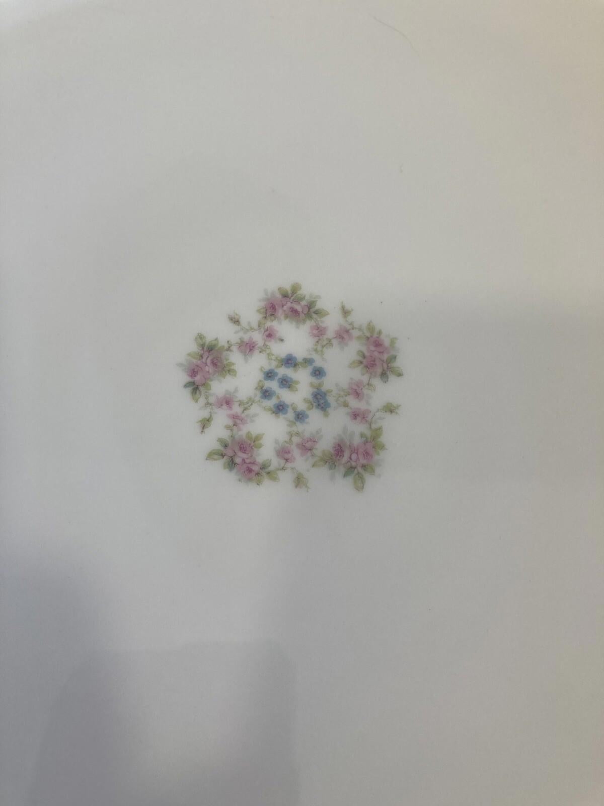 Theodore Haviland Limoges France Platter – Pink Roses & Gold Trim, 13"x12.5"