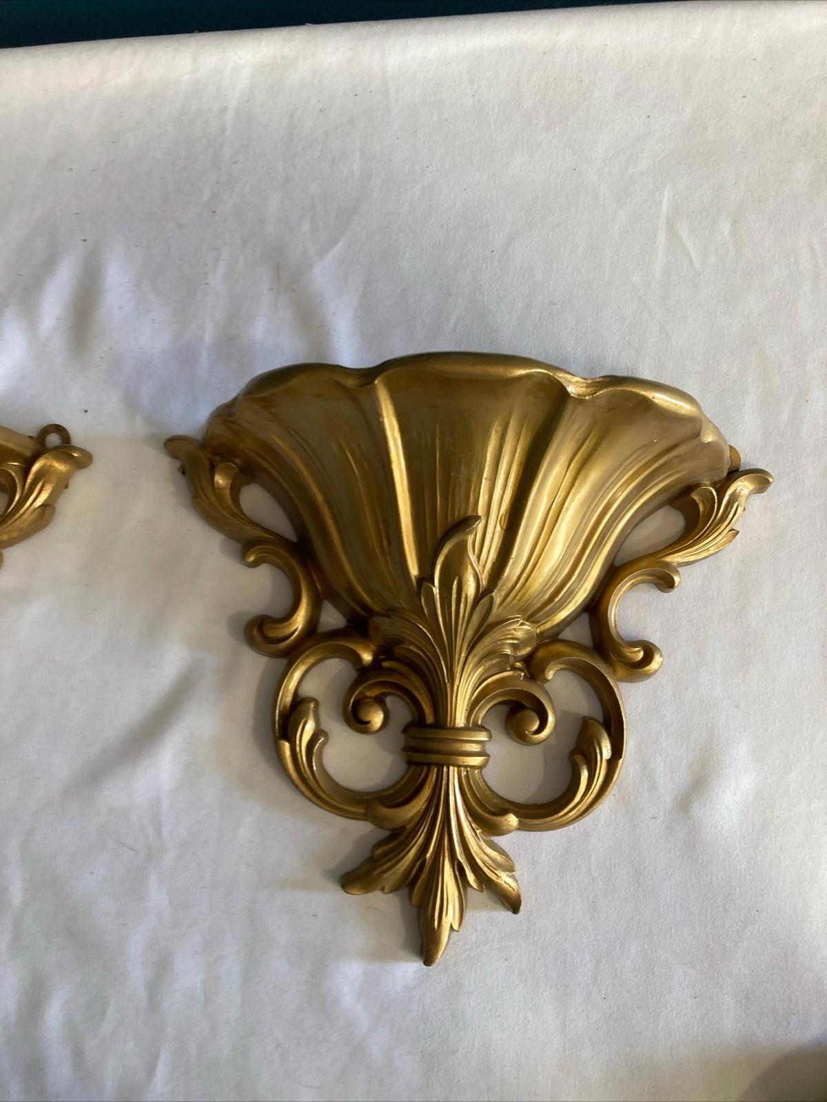 1960’s Dart Homco Gold Wall Pockets