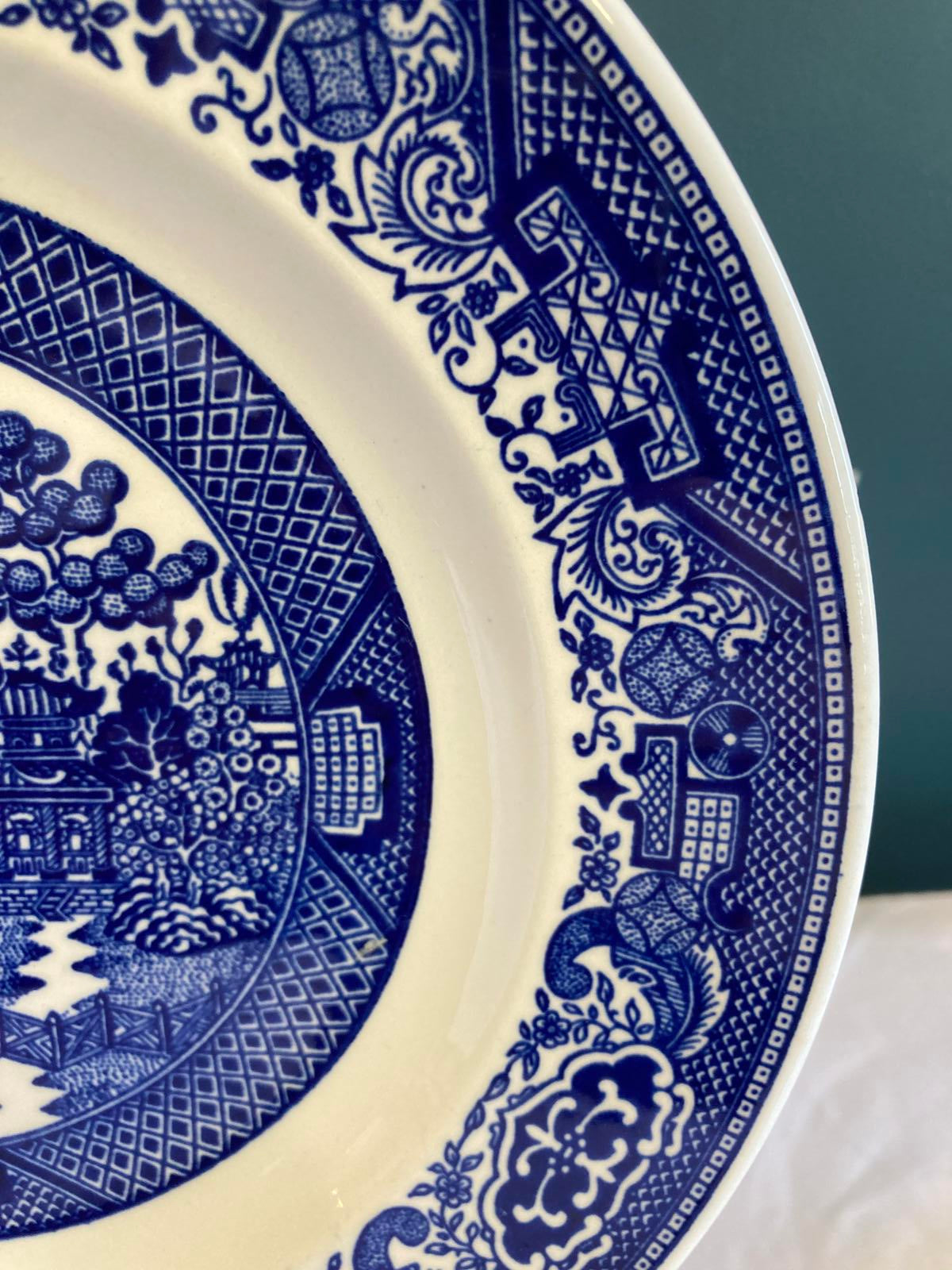 Royal China Willow Ware Blue & White Ironstone Plate – Vintage Finds