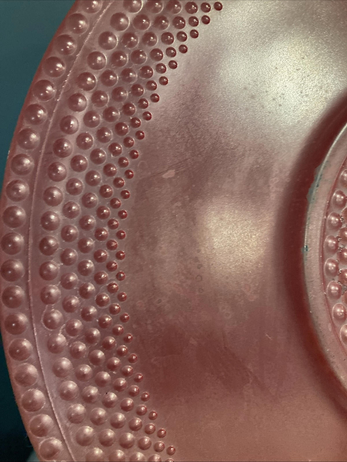 Vintage Art Deco Red Cranberry Hobnail Cake Plate – 12" Glass Serving Plate
