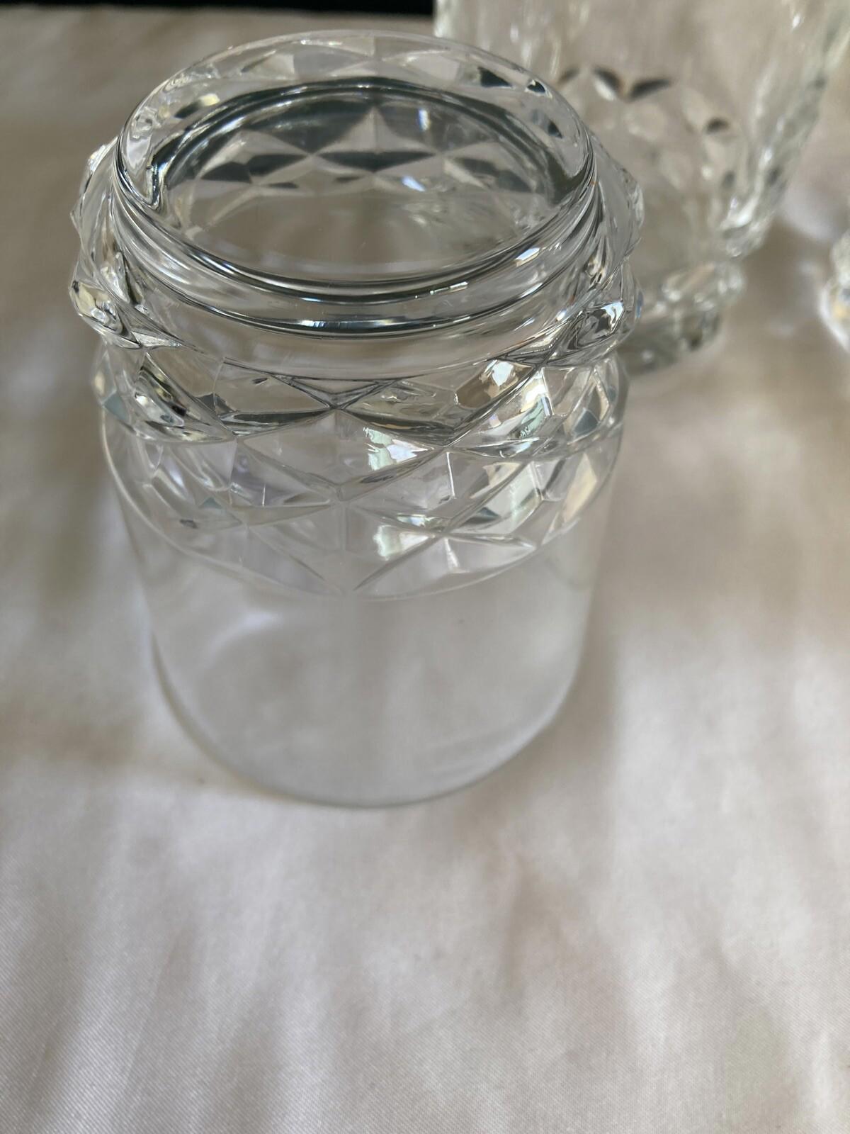 Set of 4 Cristal D'Arques Lowball Crystal Glasses