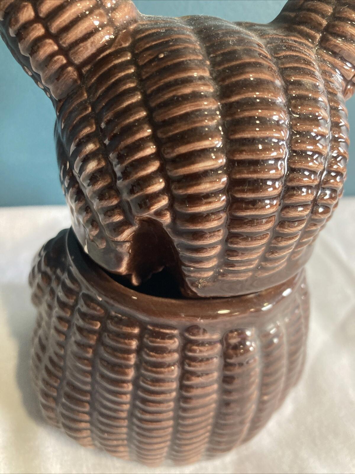 Otigiri Ceramic Brown Bear Jelly or Honey Jar