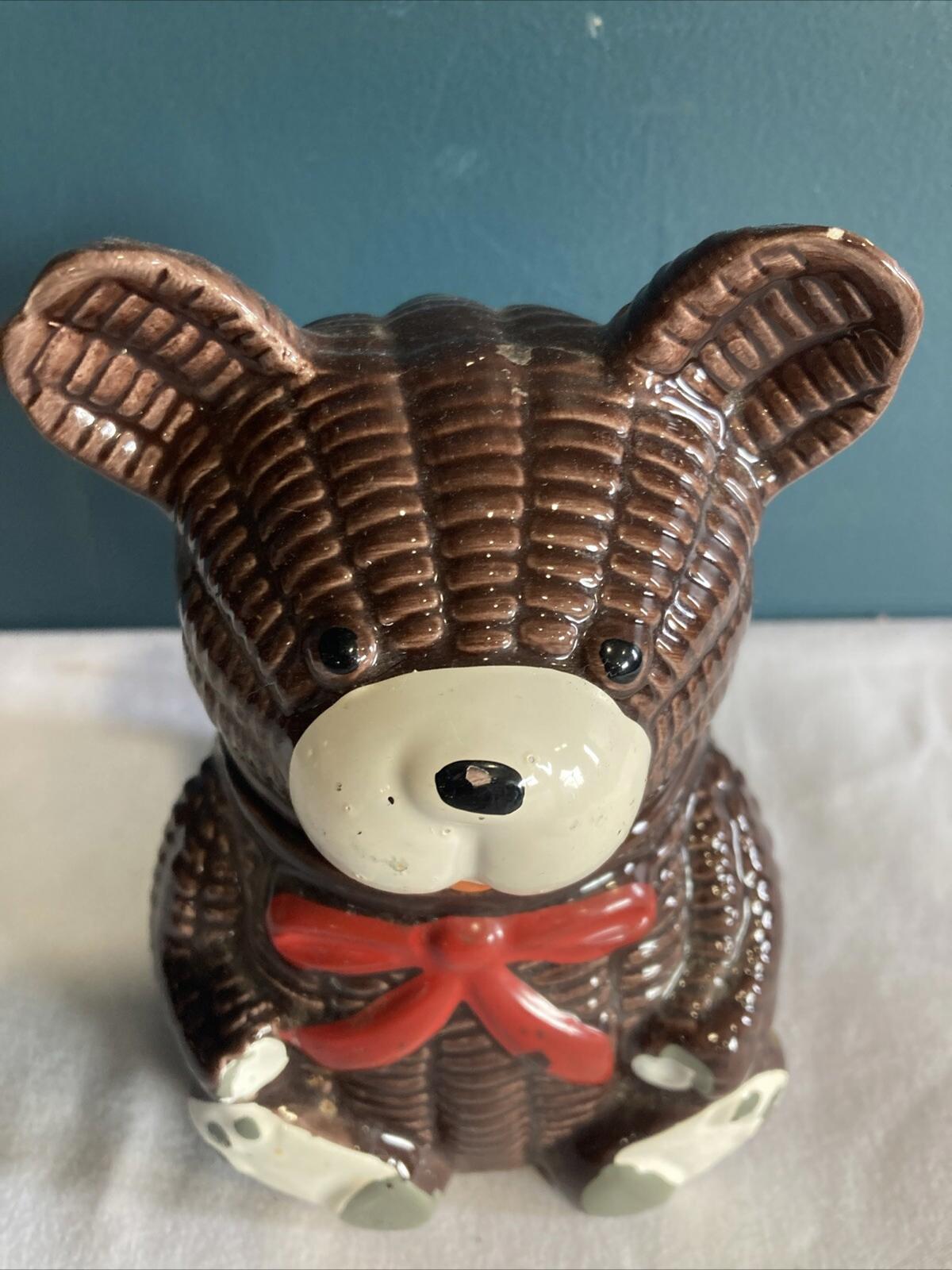Otigiri Ceramic Brown Bear Jelly or Honey Jar