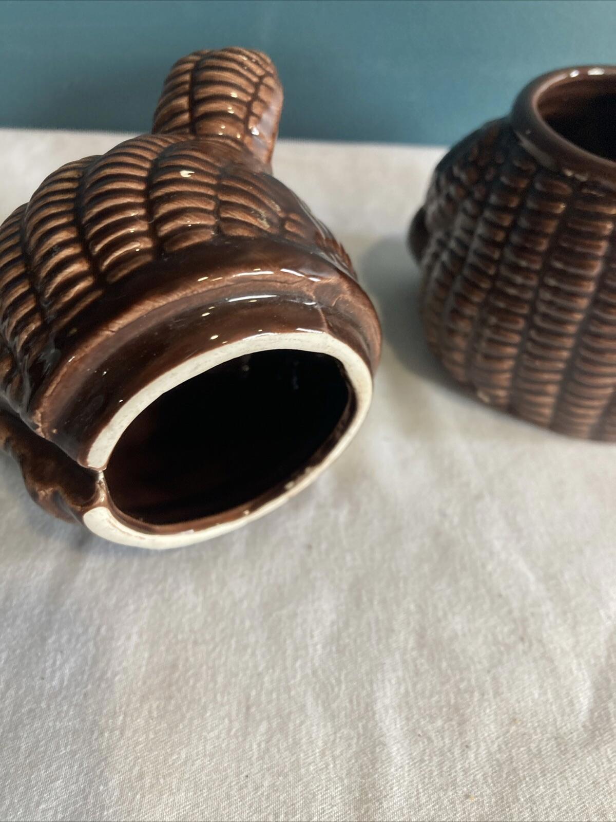 Otigiri Ceramic Brown Bear Jelly or Honey Jar