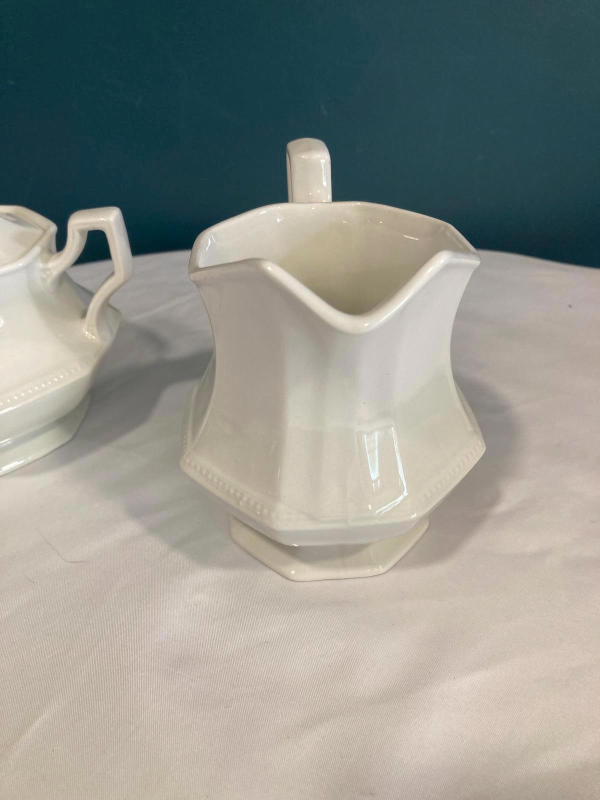 Vintage Johnson Brothers England Ironstone Cream and Sugar