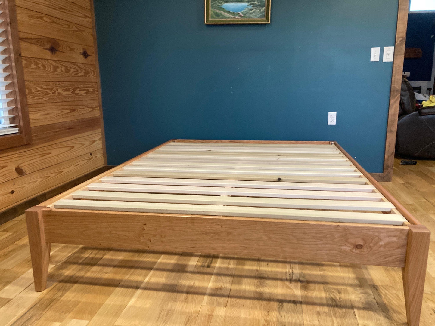 New Handmade Solid Cherry Platform Bed Frame