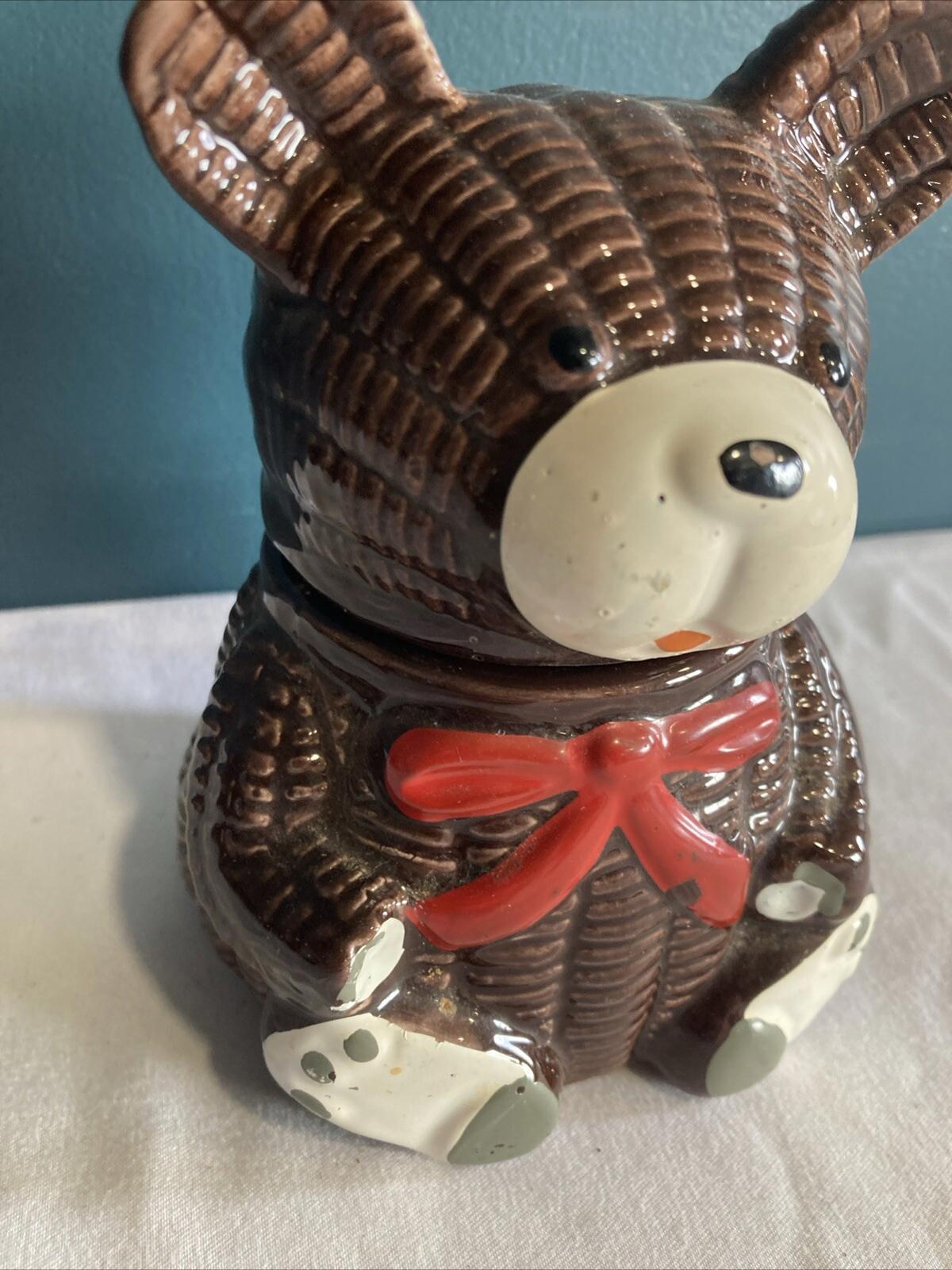 Otigiri Ceramic Brown Bear Jelly or Honey Jar