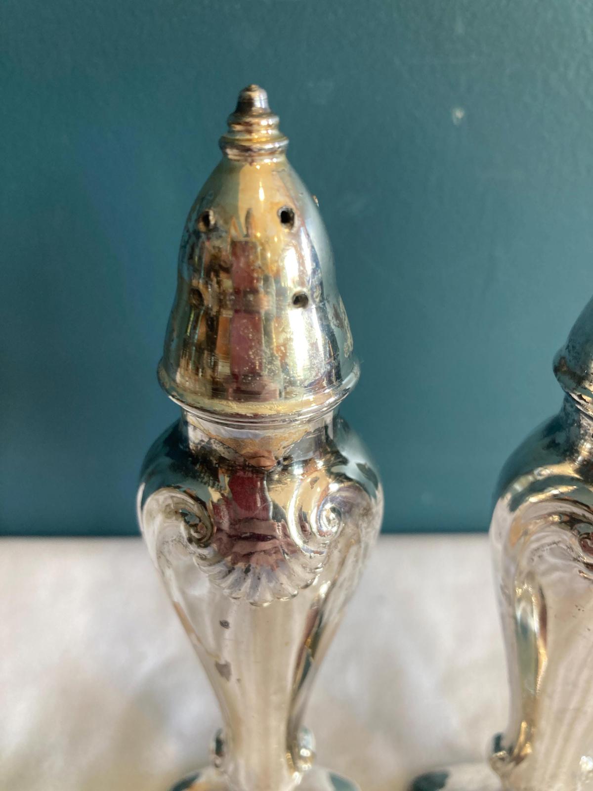 Vintage SPG Silver Salt & Pepper Shakers