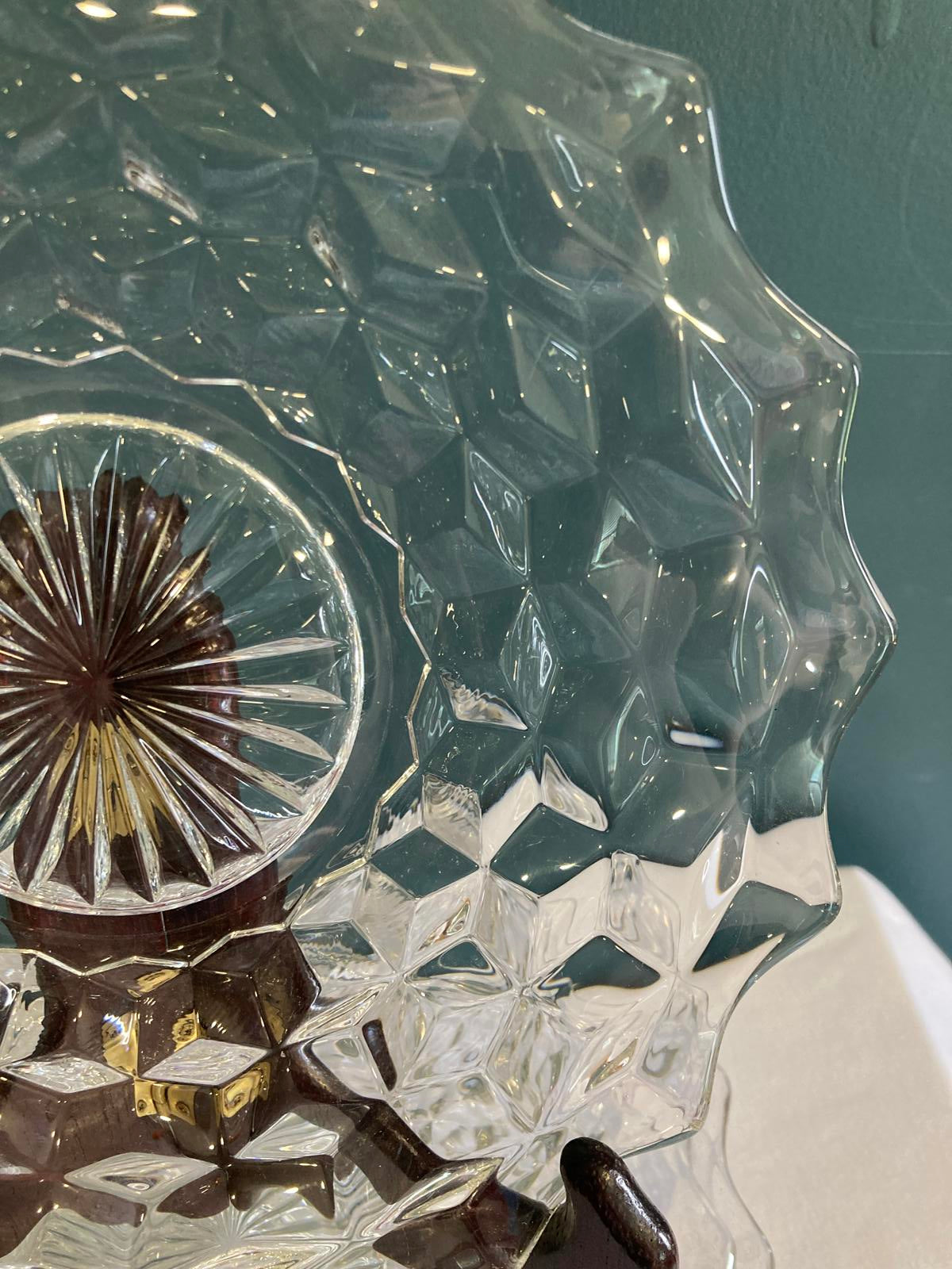 Fostoria Cubist Glass Salad Plates , Set of 4