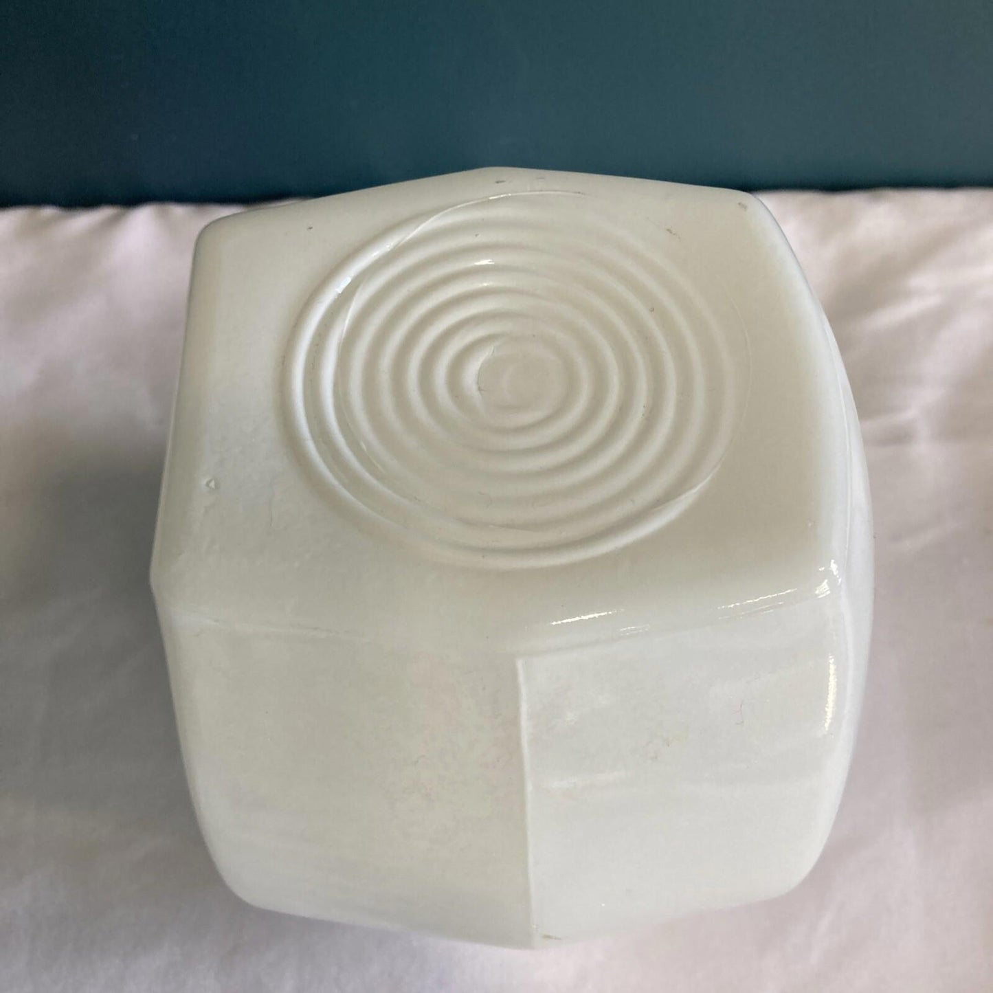 Vintage Mid-Century Milk Glass Star Sconce Shade – Globe Light Cover