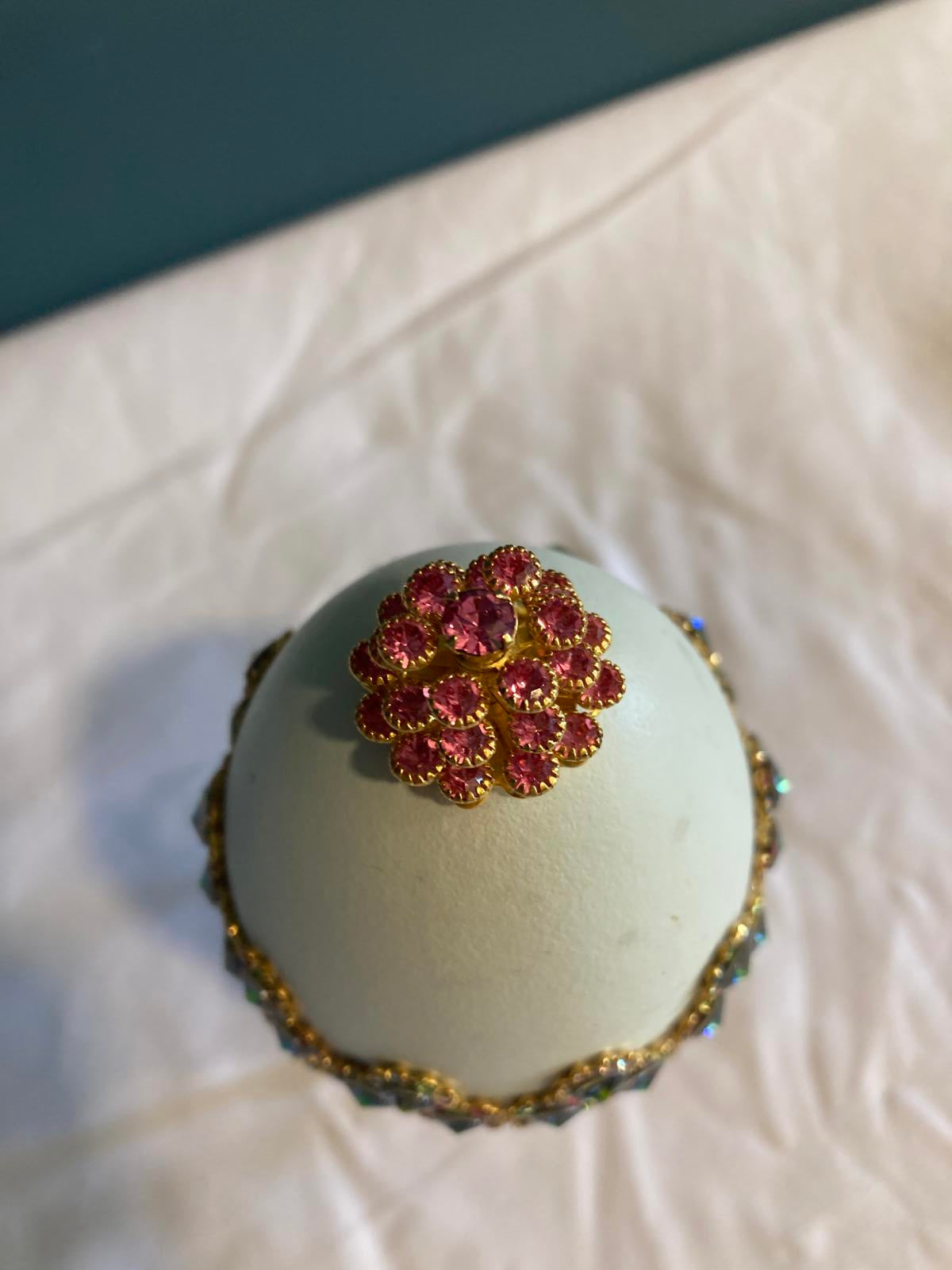 Jeweled Egg Music Box with Stand – Fabergé Style – Plays “Für Elise”